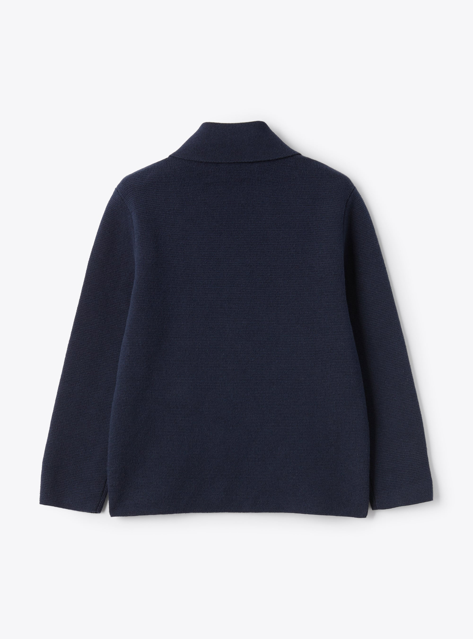 Organic cotton double-breasted jacket - Blue | Il Gufo