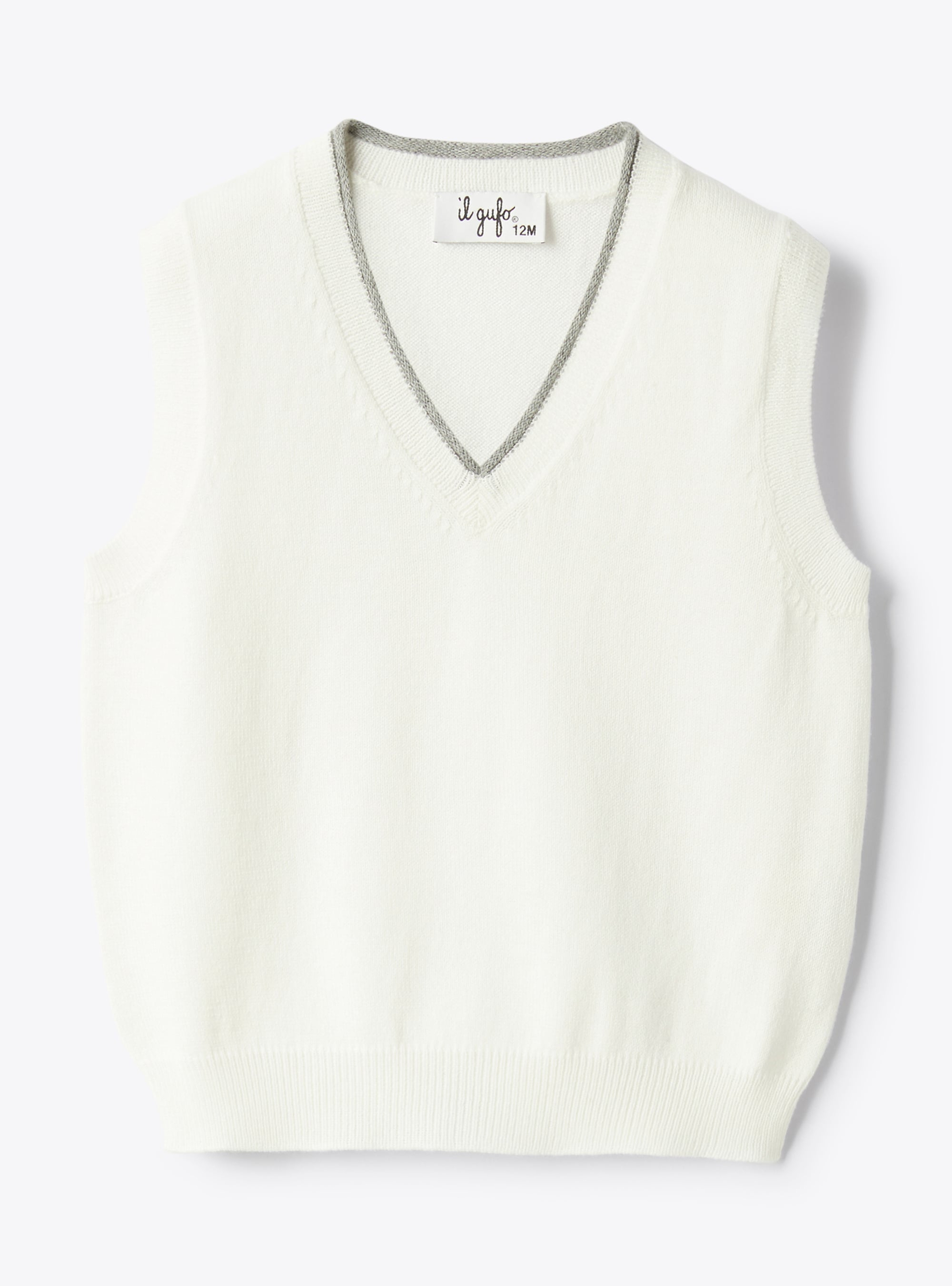Organic cotton vest - Sweaters - Il Gufo