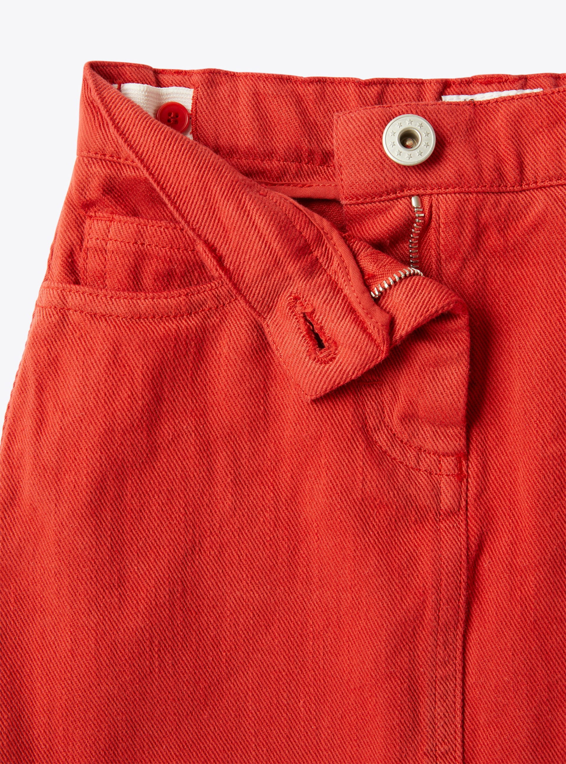 Denim skirt - Red | Il Gufo