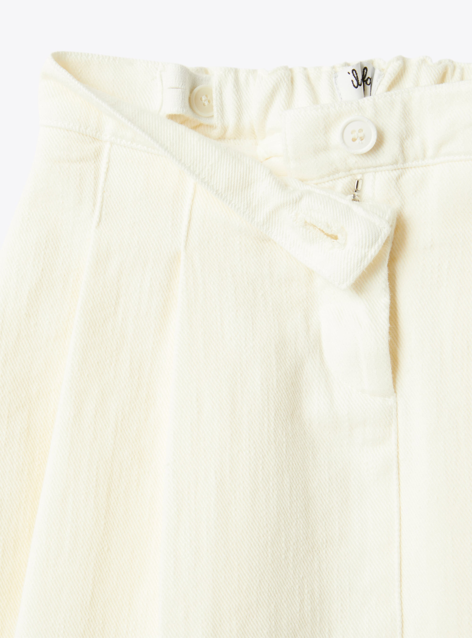 Denim skirt - White | Il Gufo