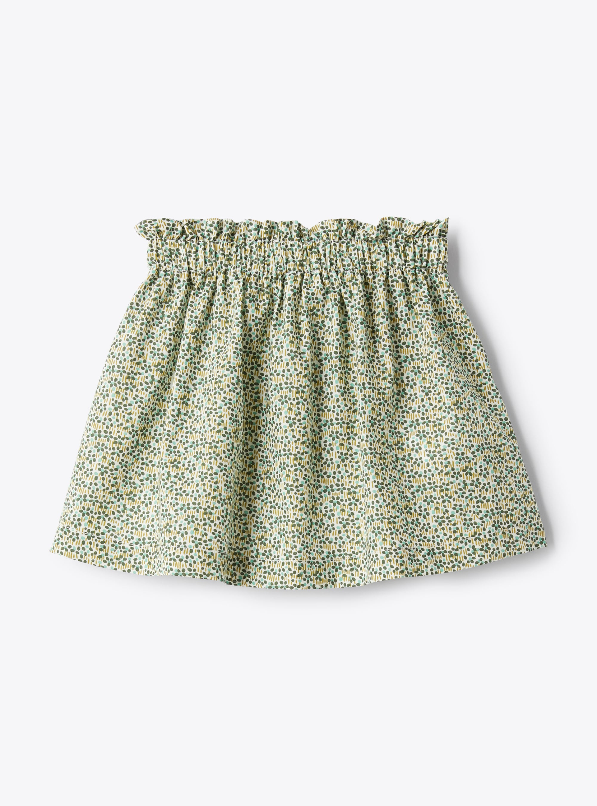 Liberty Fabric skirt - Green | Il Gufo