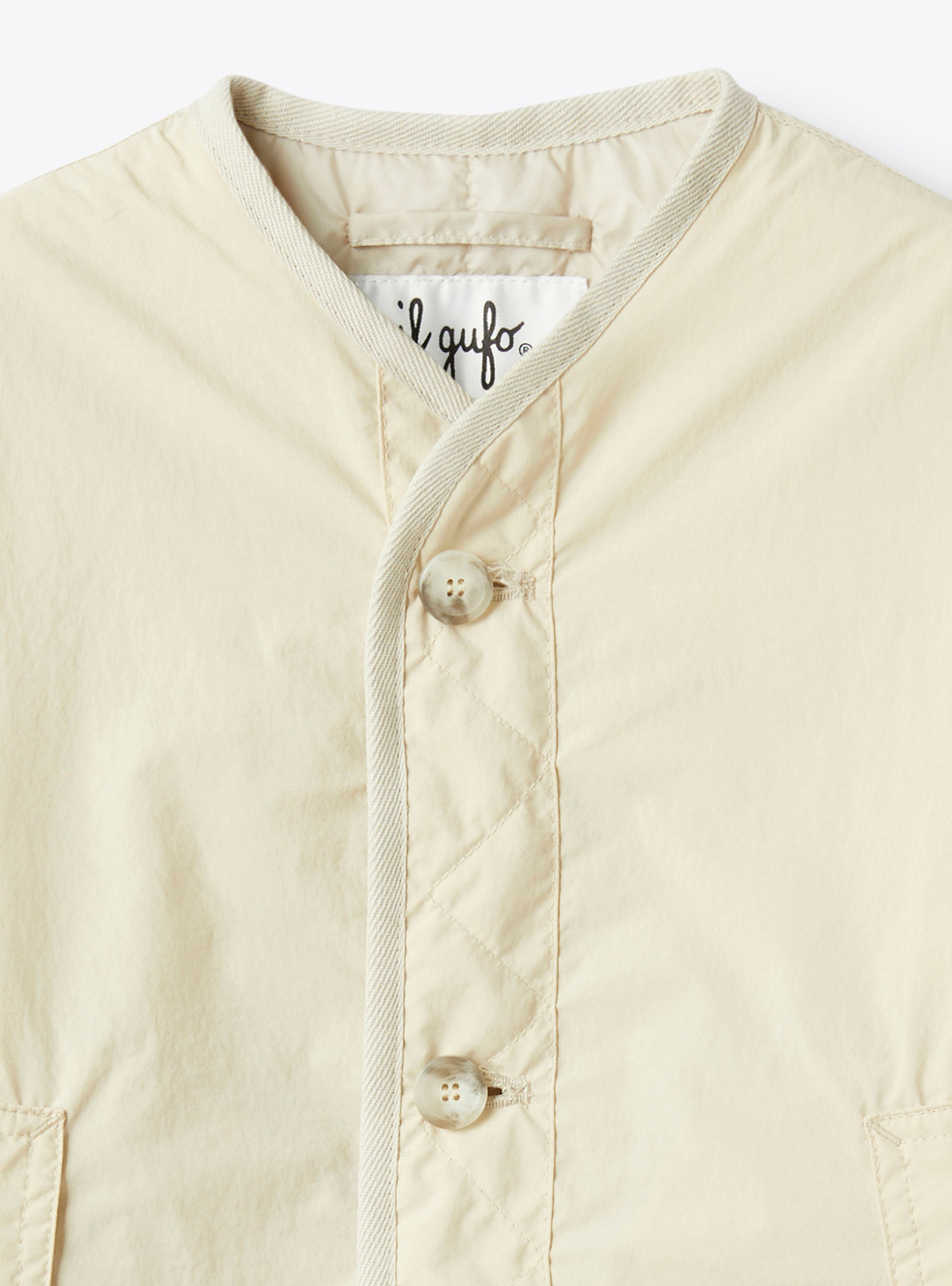Giacca in nylon Re-tech - Beige | Il Gufo
