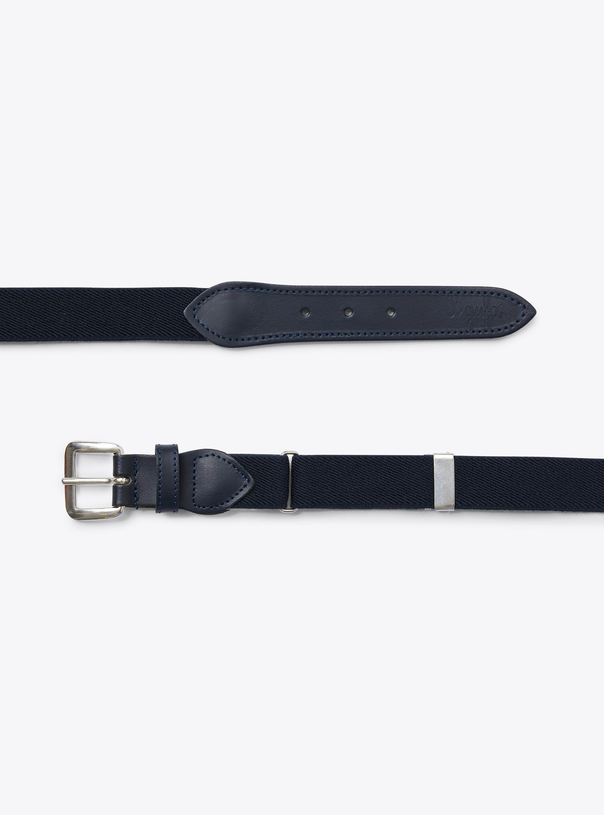 Elastic fabric belt - Blue | Il Gufo