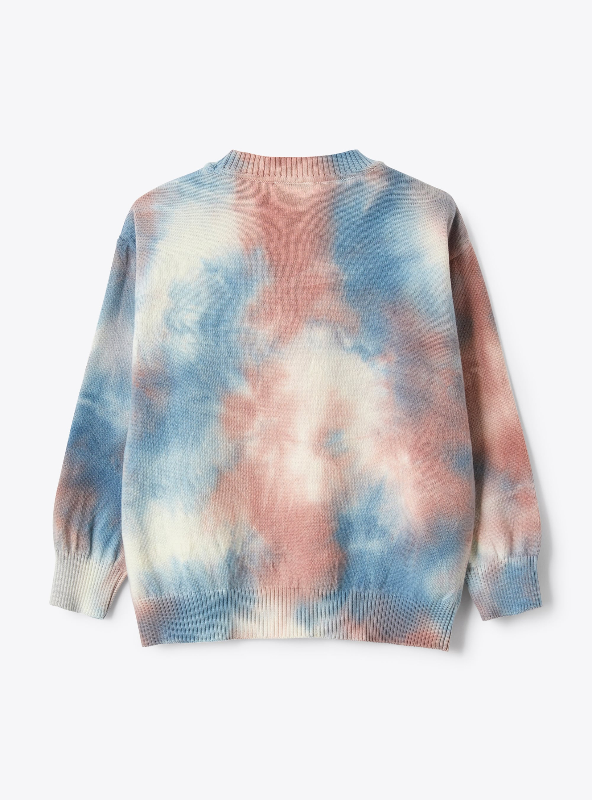 Tie-dye cotton knitwear - Blue | Il Gufo