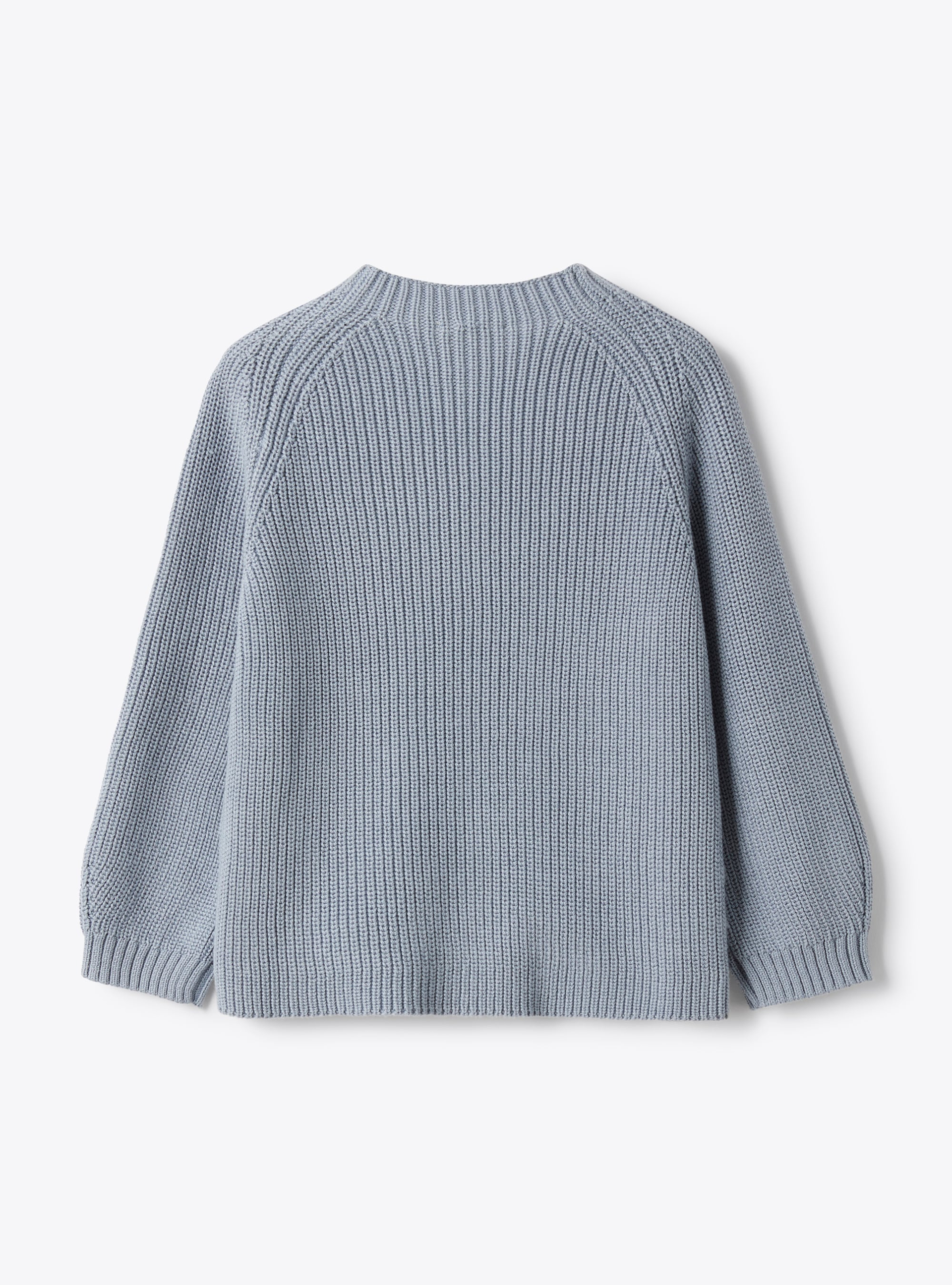 Organic cotton sweater - Light blue | Il Gufo