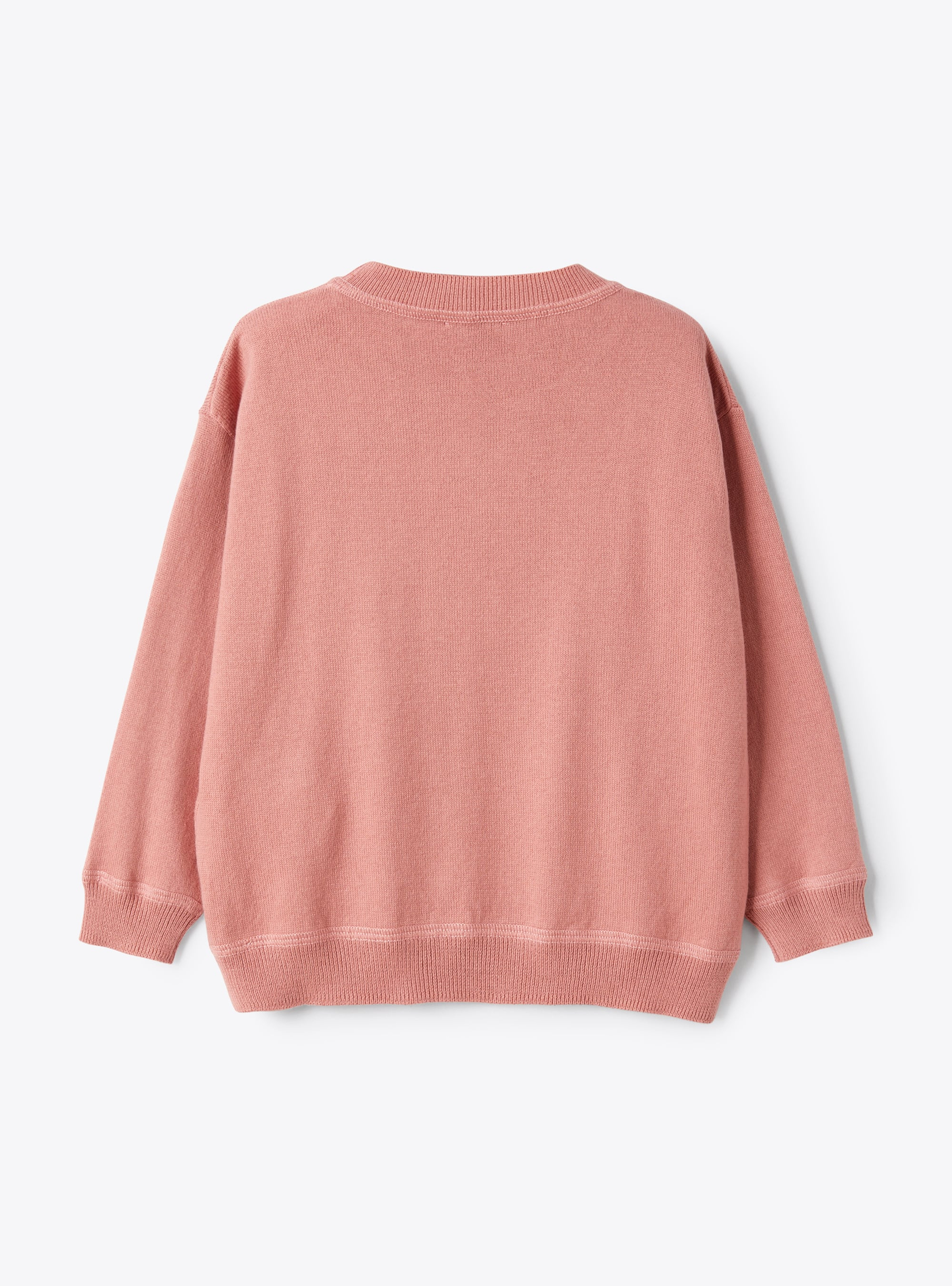 Organic cotton sweater - Pink | Il Gufo