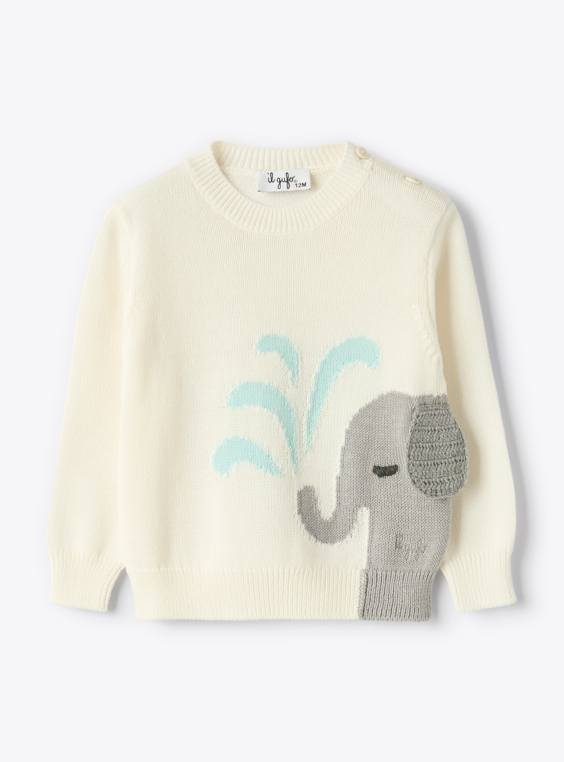 Organic cotton sweater - Sweaters - Il Gufo