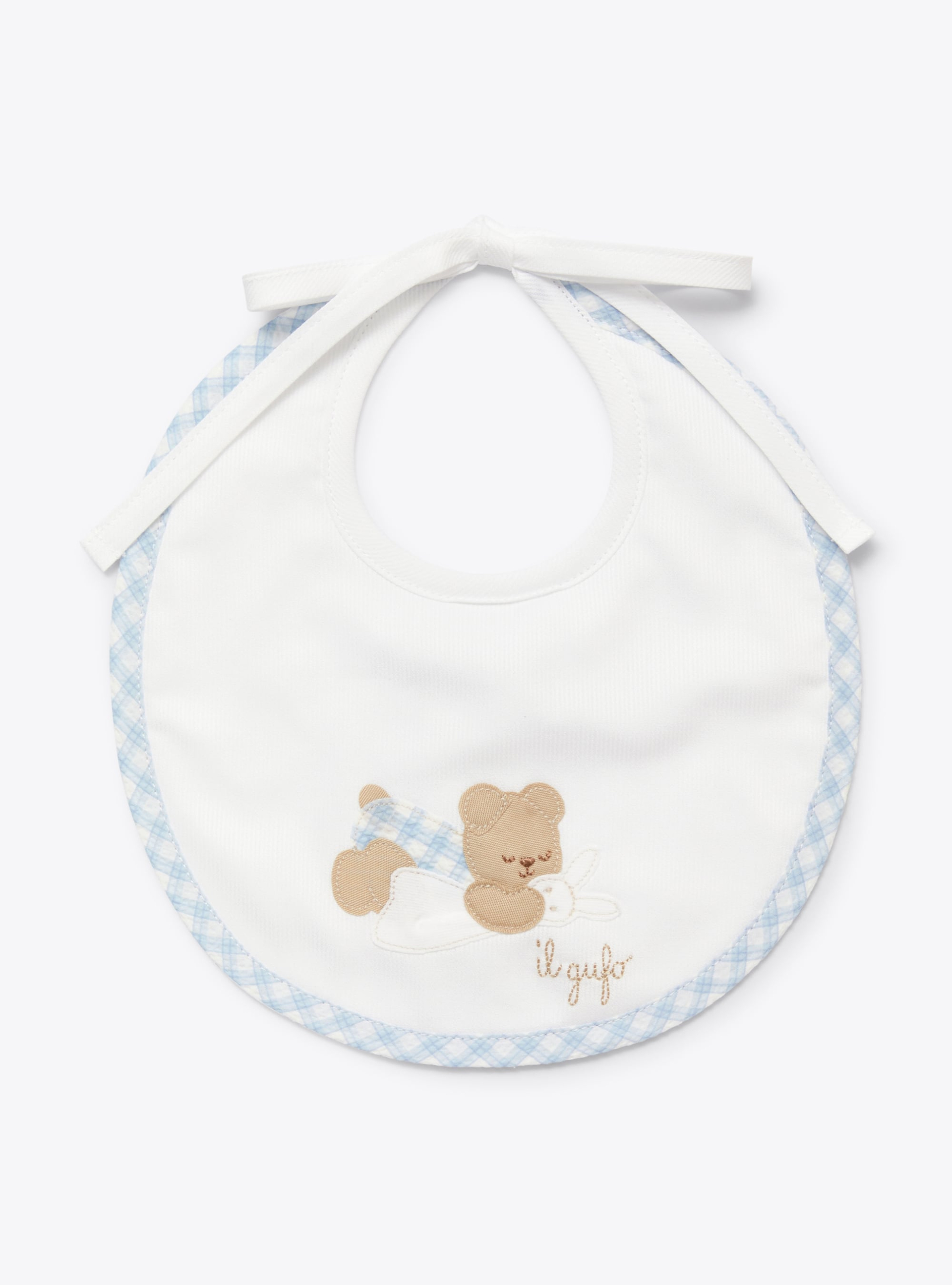 Bavaglino in cotone con orsetti - Accessori - Il Gufo