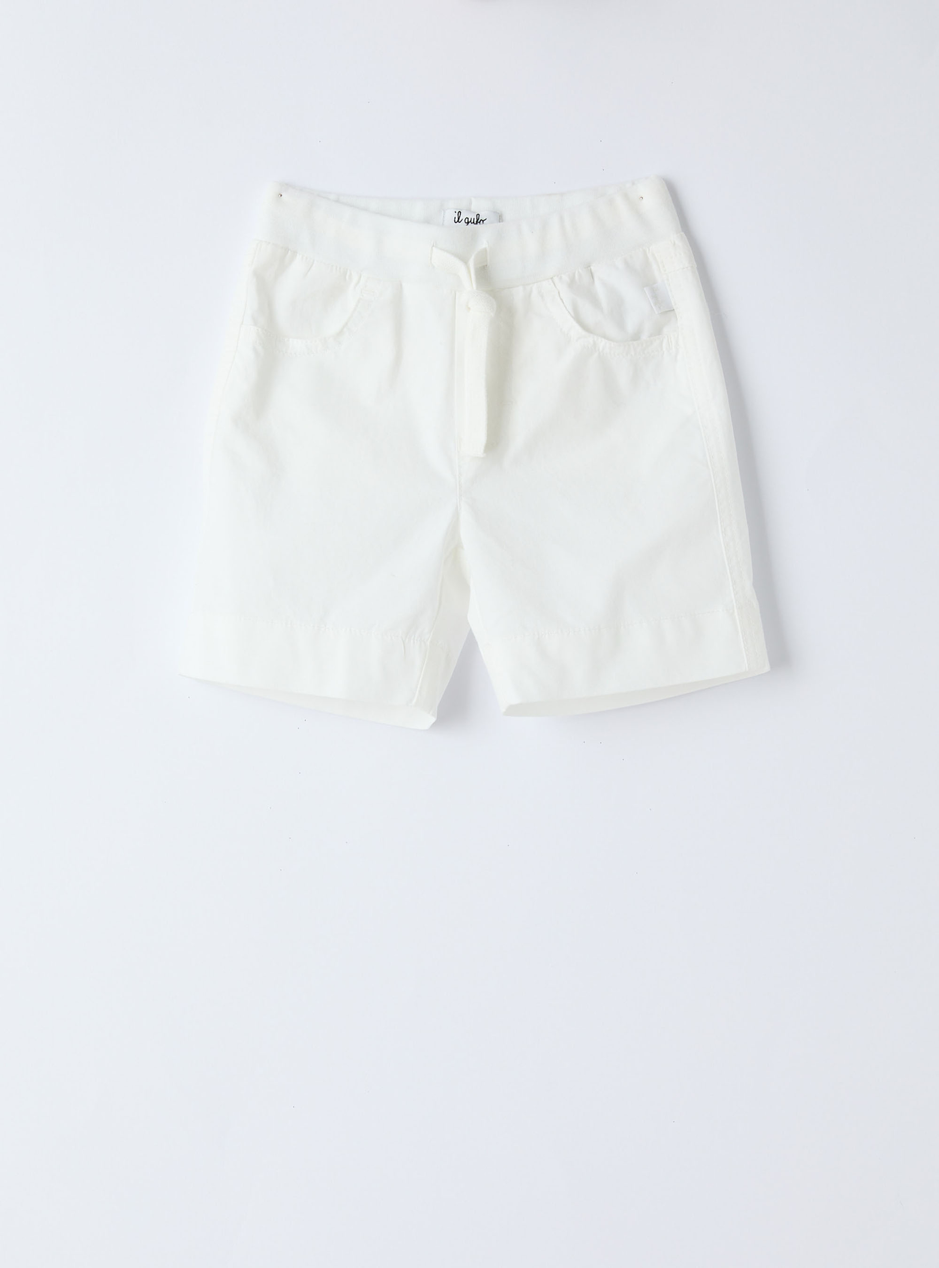 Poplin bermuda shorts - White | Il Gufo