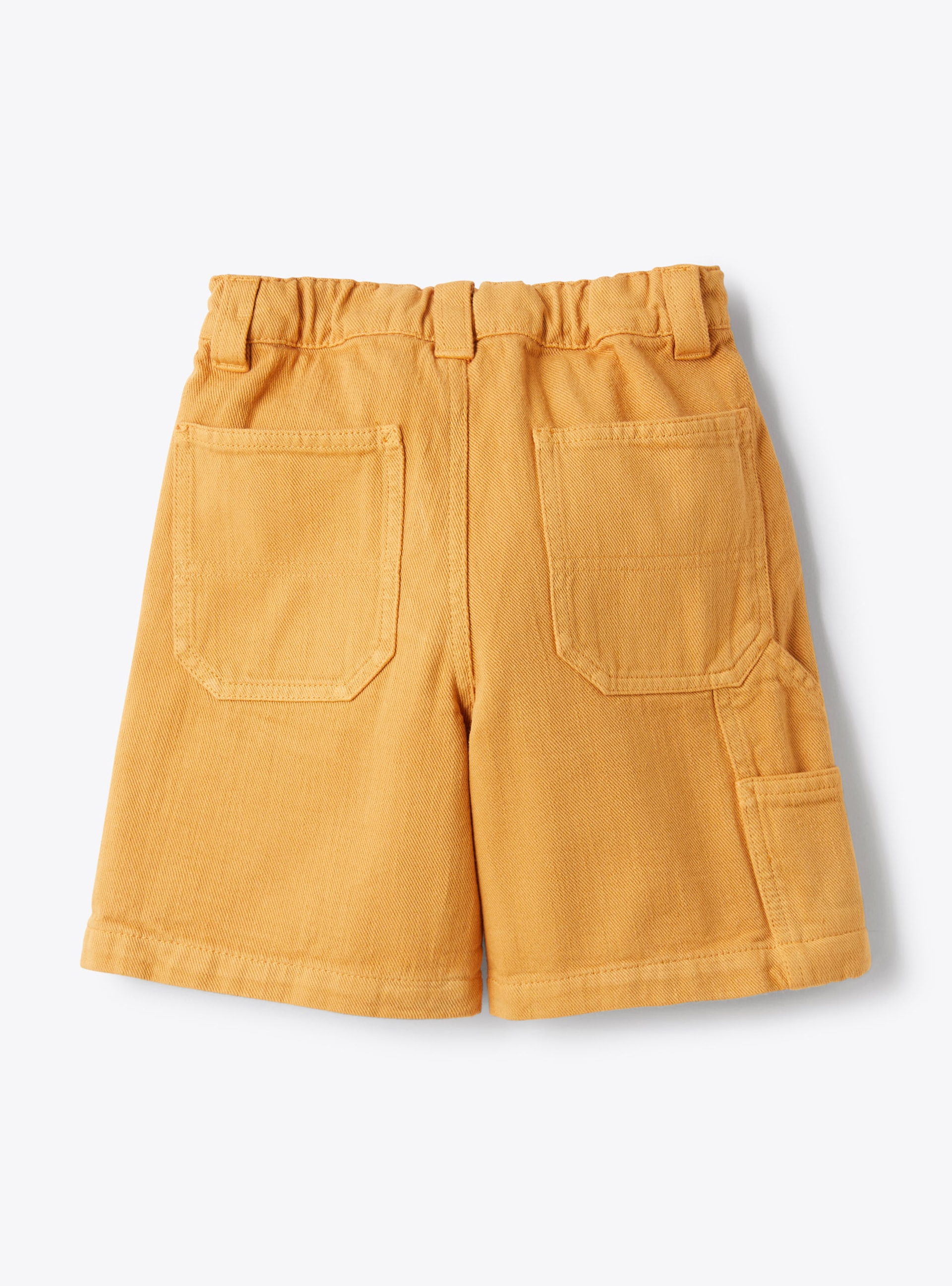 Bermuda aus Bull-Denim - Orange | Il Gufo