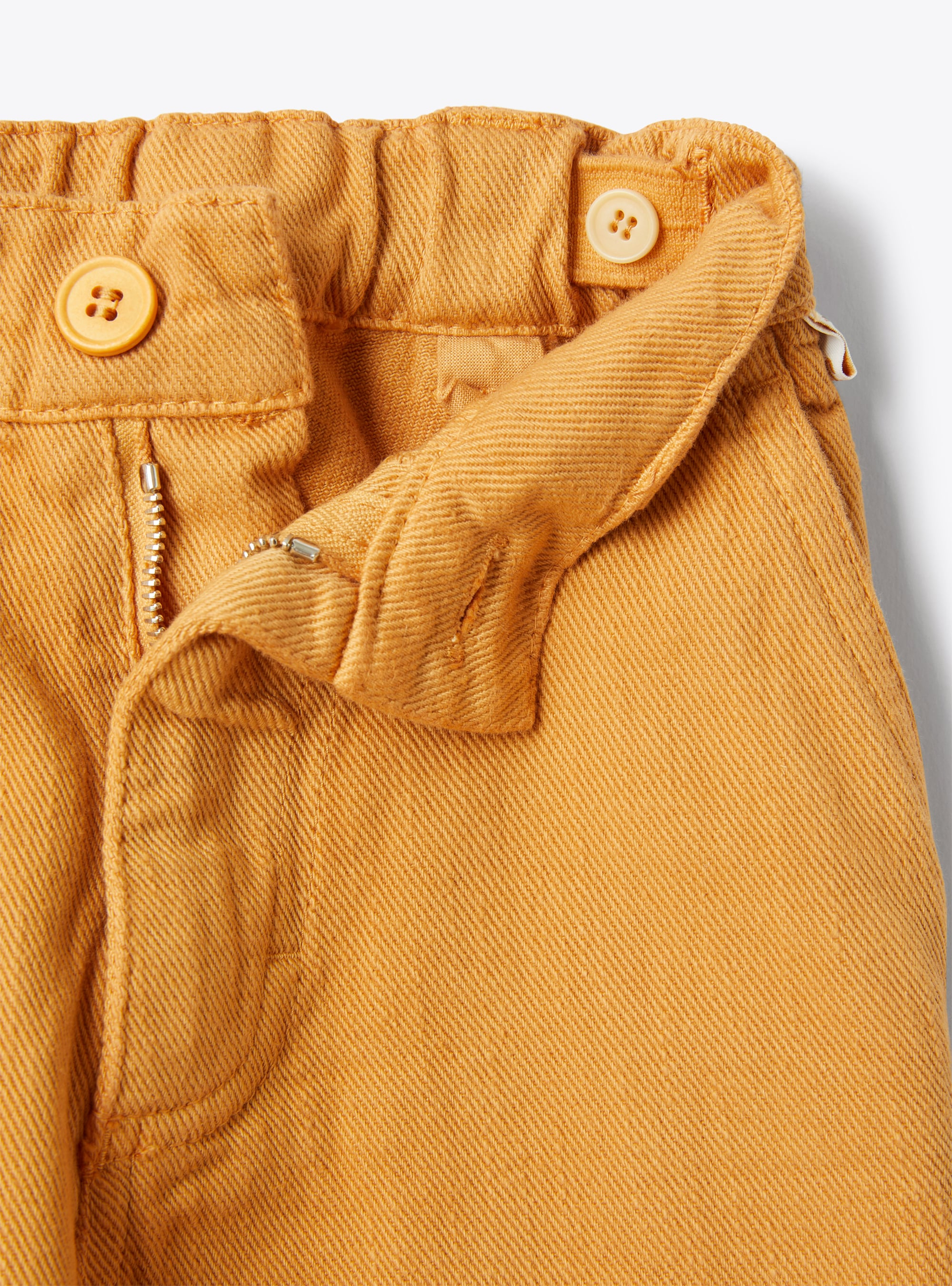 Bermuda aus Bull-Denim - Orange | Il Gufo
