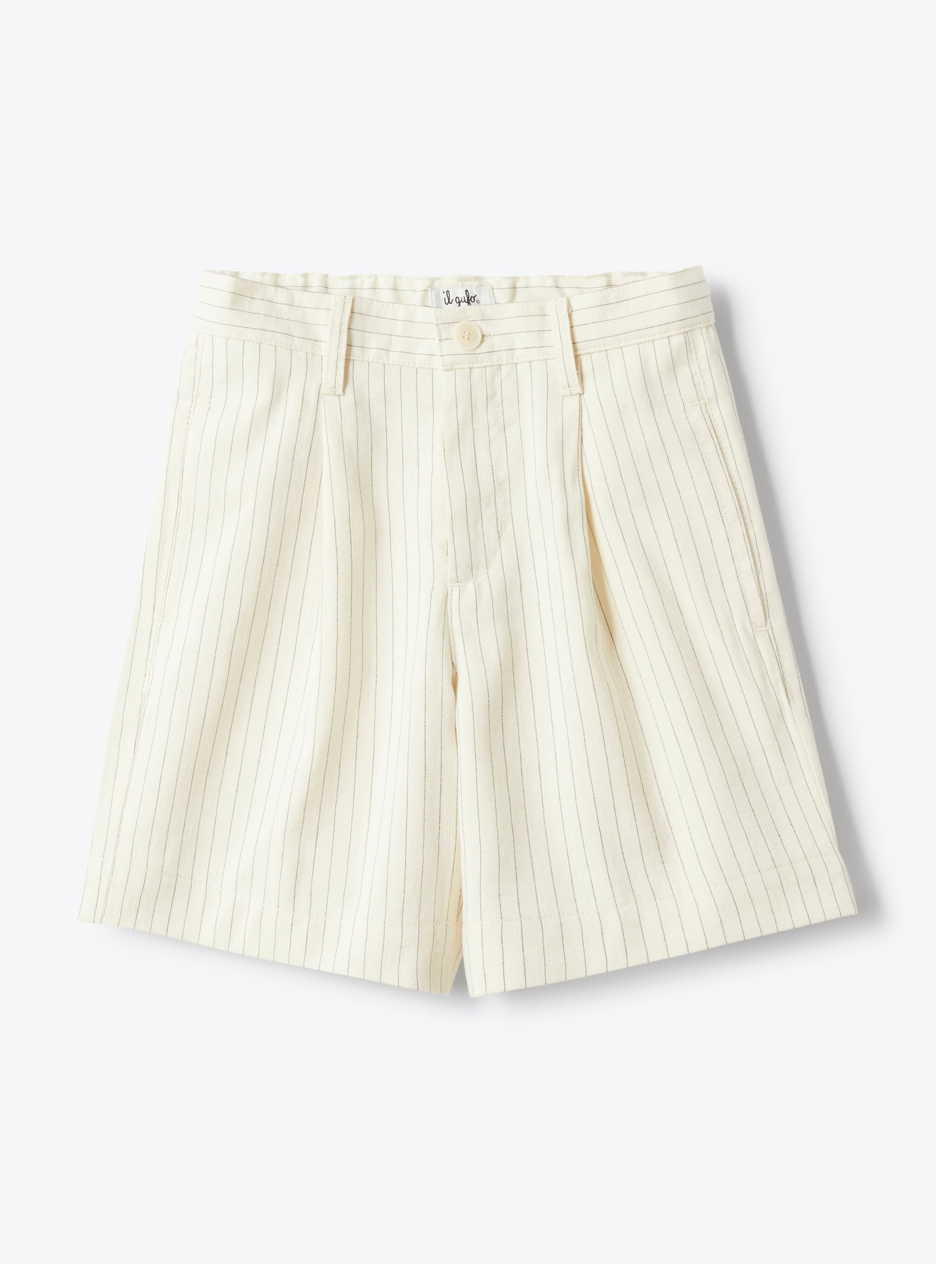 Pinstriped cotton bermuda shorts - Trousers - Il Gufo