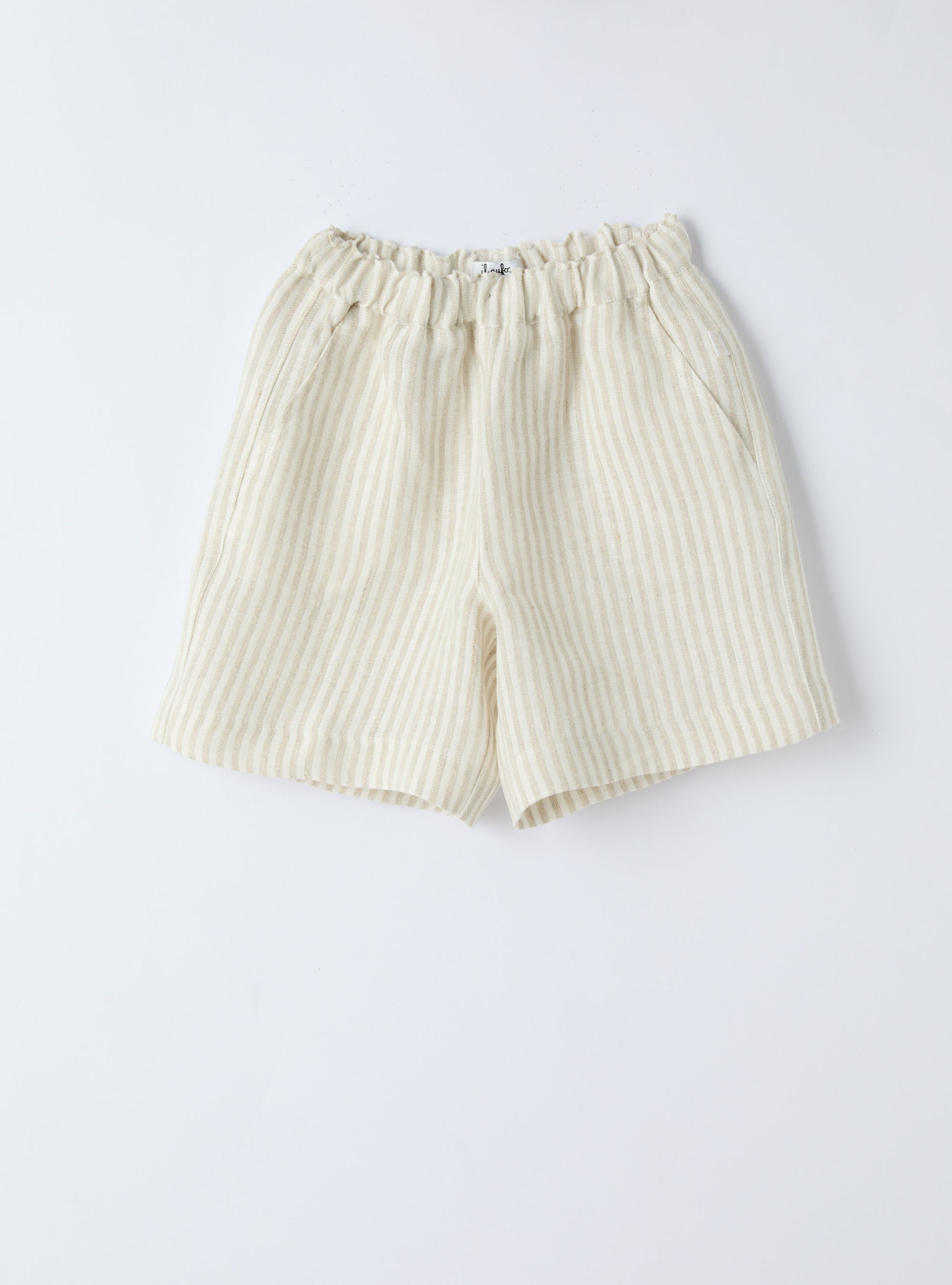 Bermuda in lino - Marrone | Il Gufo