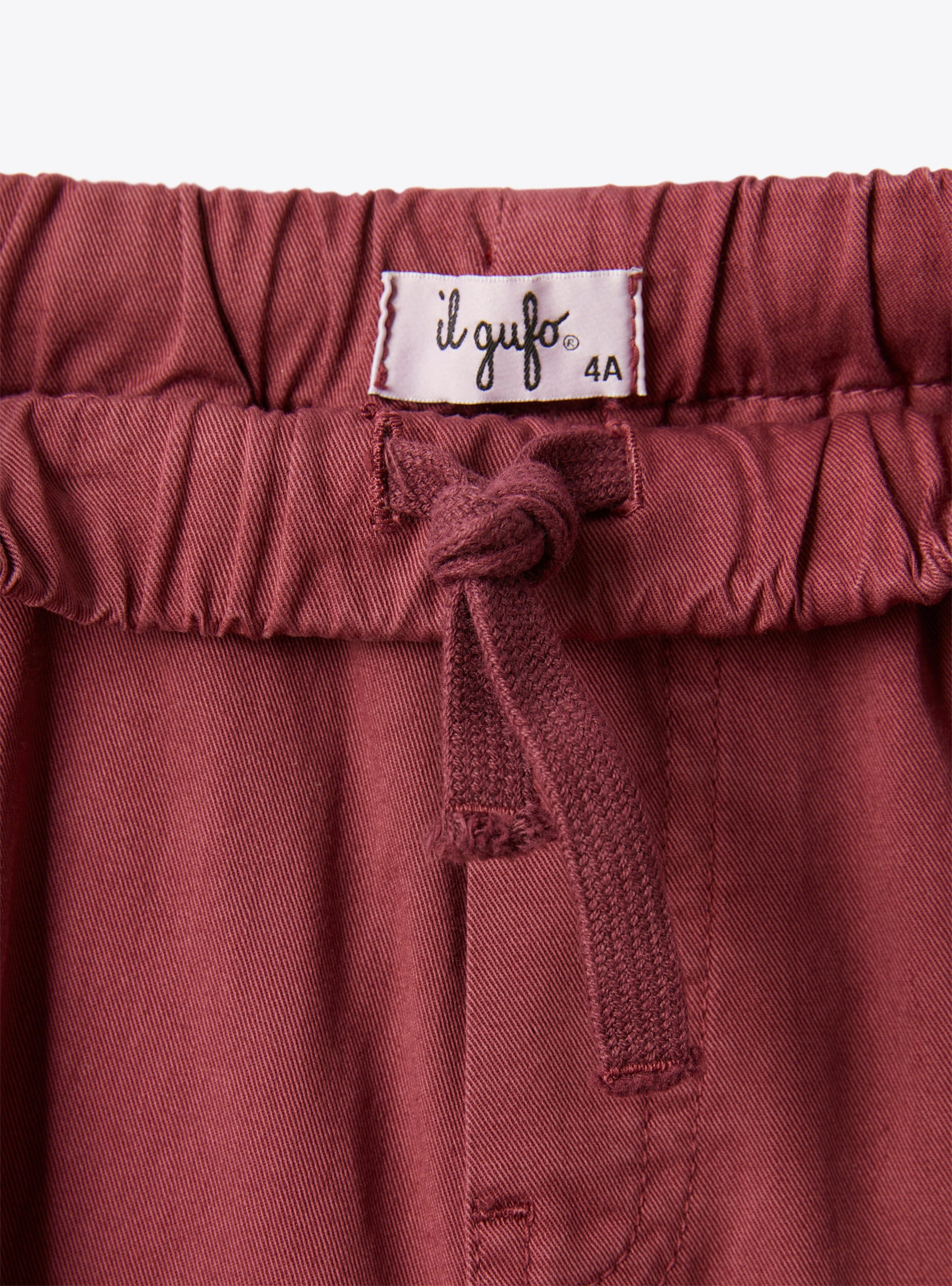 Cargo bermuda shorts in gabardine - Pink | Il Gufo