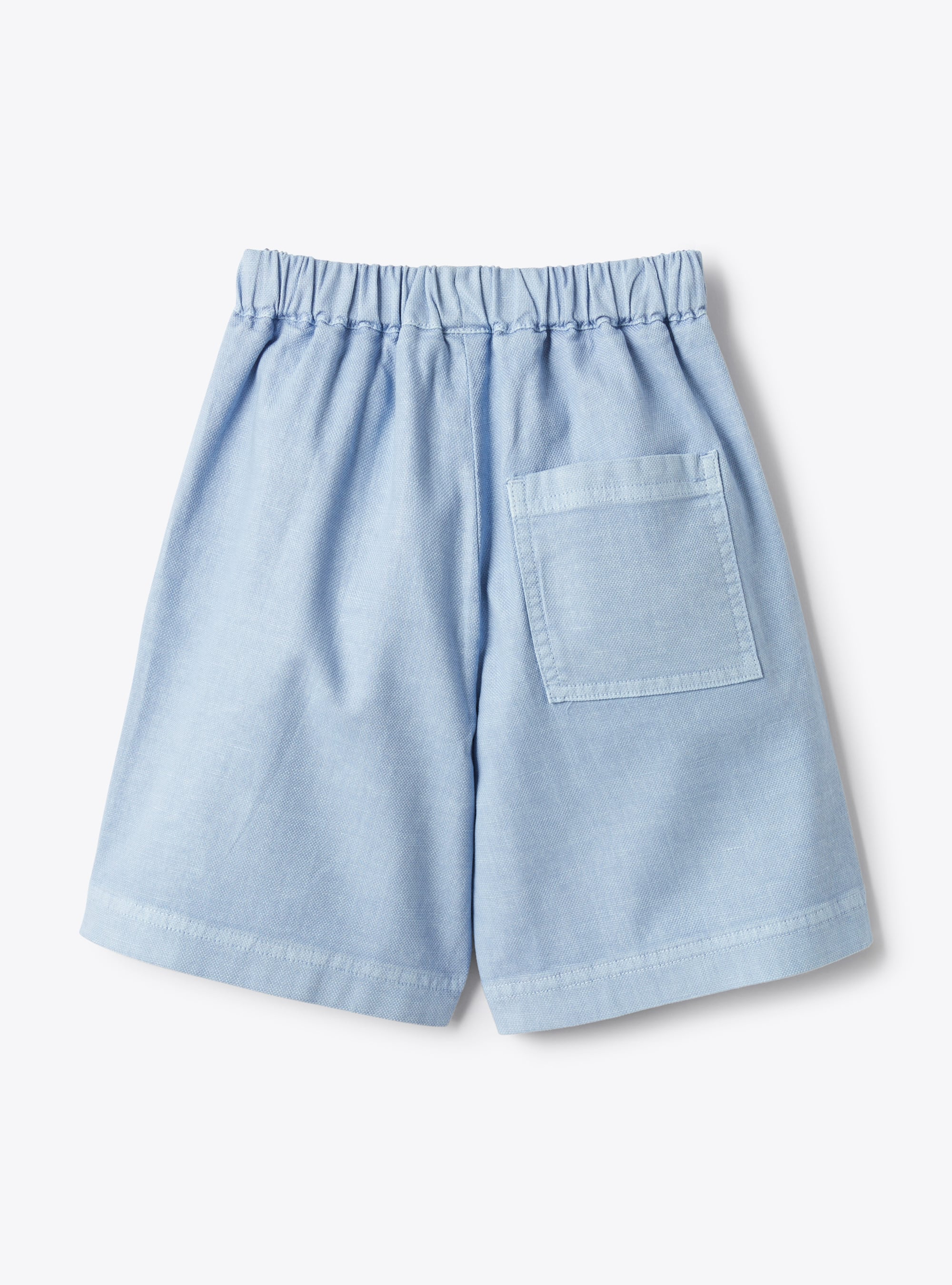 Canvas bermuda shorts - Light blue | Il Gufo