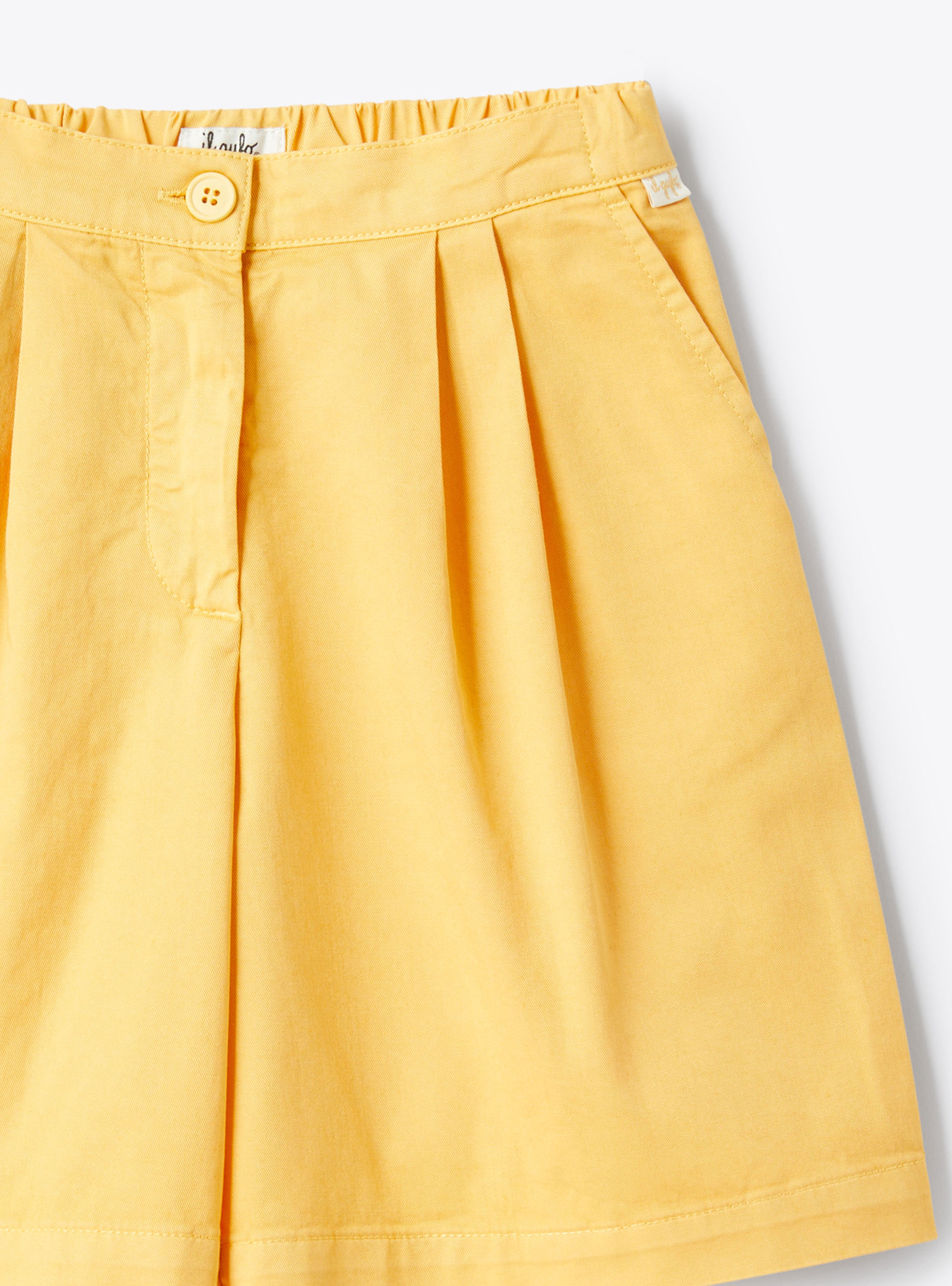 Gabardine bermuda shorts - Orange | Il Gufo