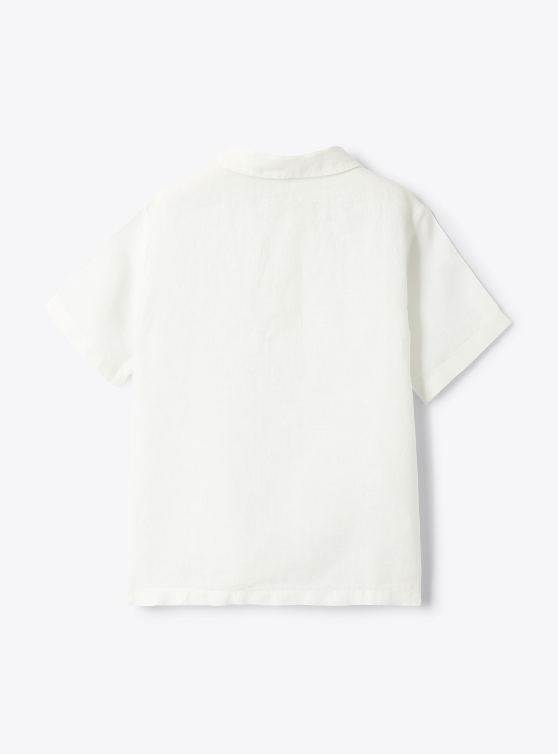 Polo in lino - Bianco | Il Gufo