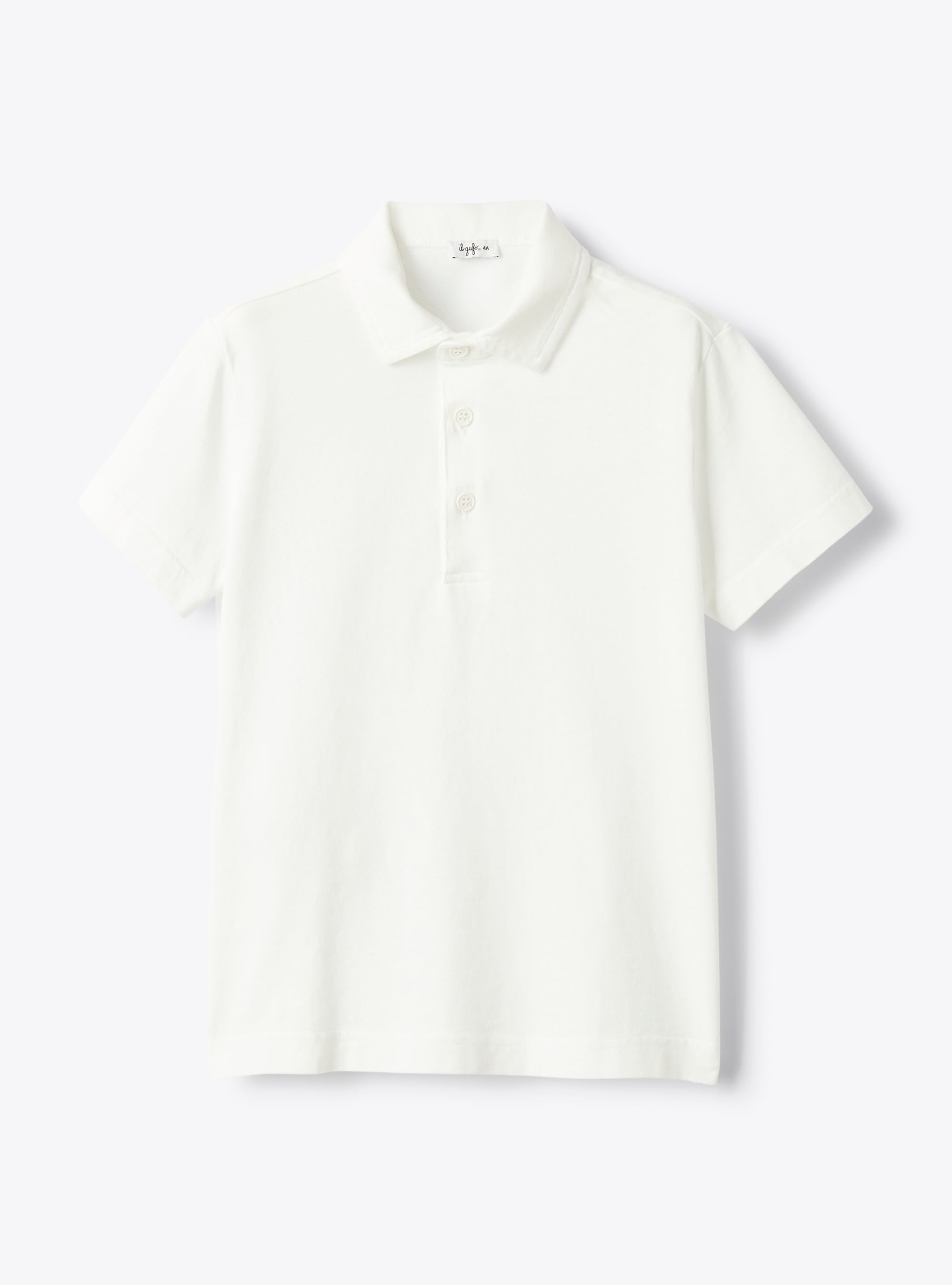 Organic cotton jersey polo - T-shirts - Il Gufo