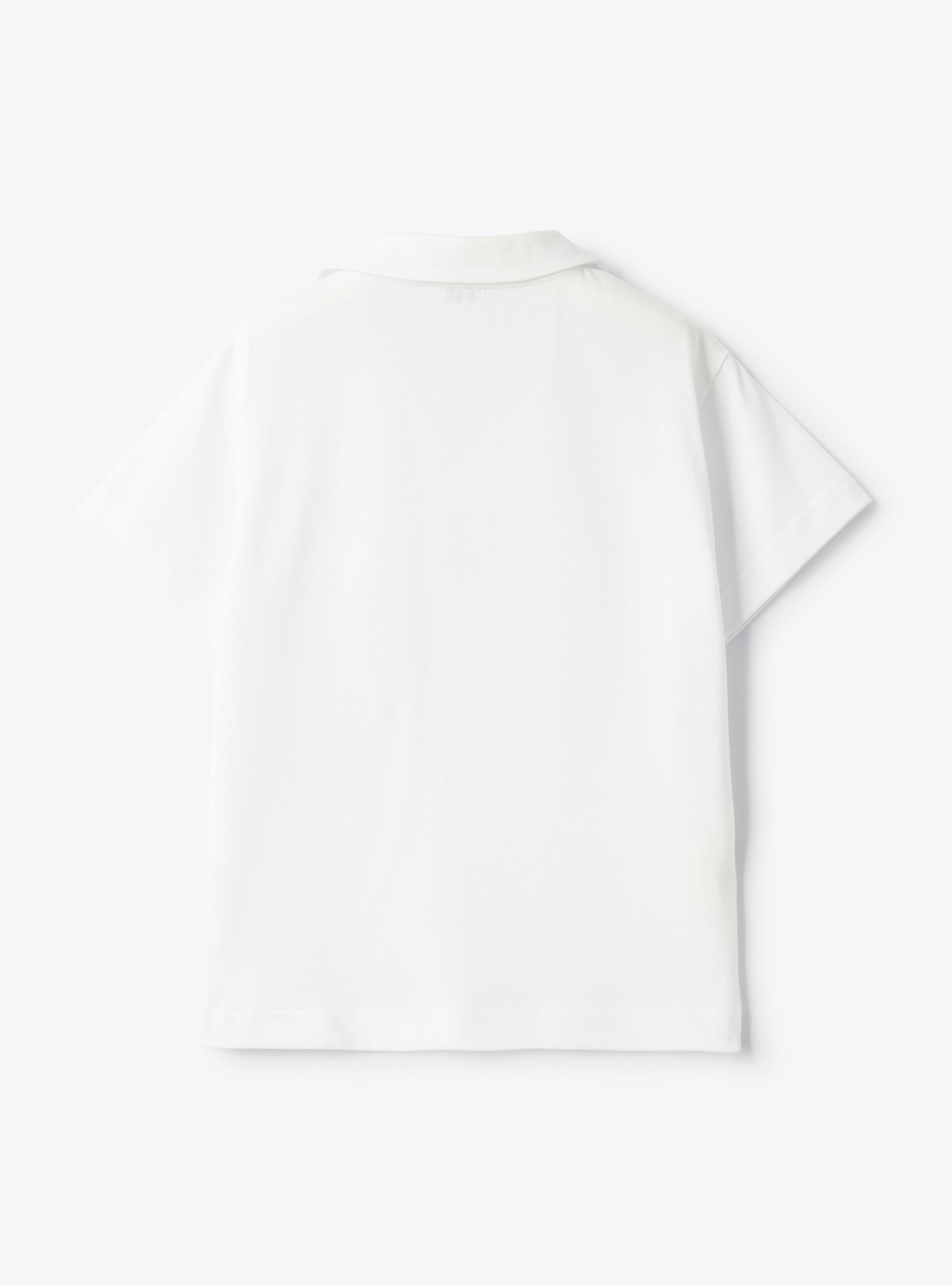 Polo in jersey - Bianco | Il Gufo