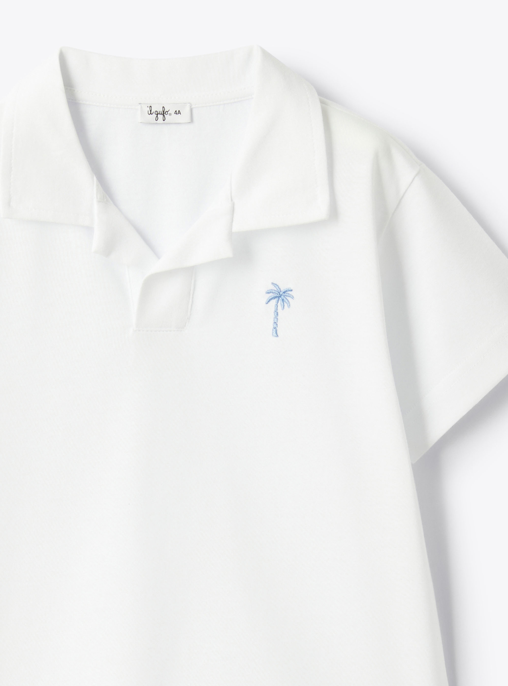 Polo in jersey - Bianco | Il Gufo