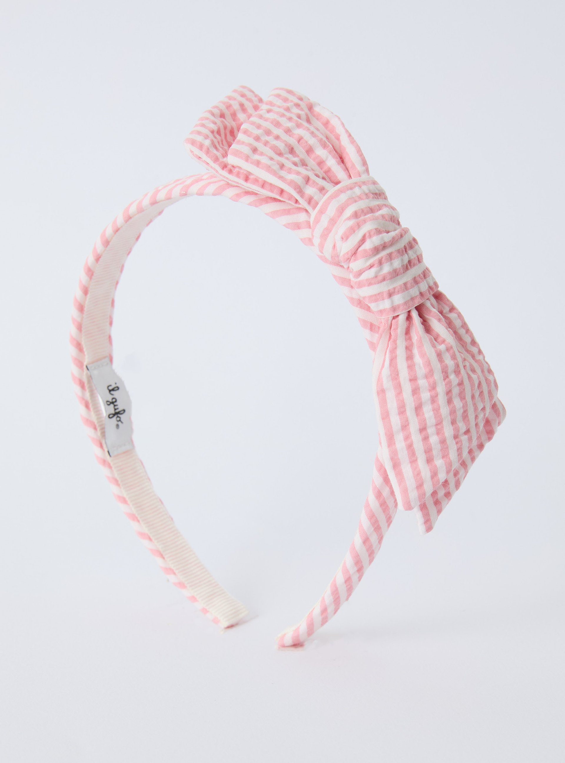 Cerchietto in seersucker con fiocco - Accessori - Il Gufo