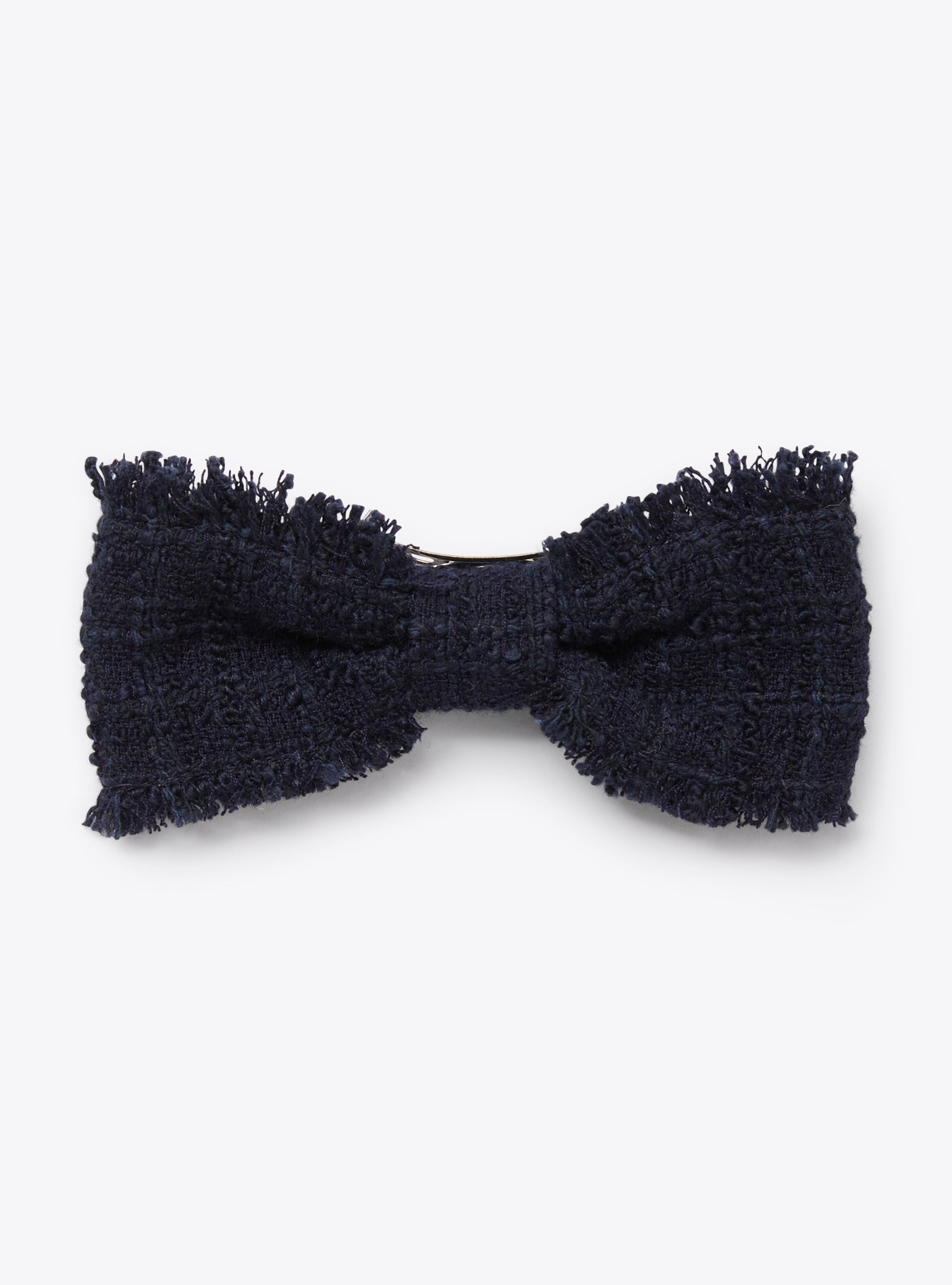 Hair clip in tweed - Blue | Il Gufo
