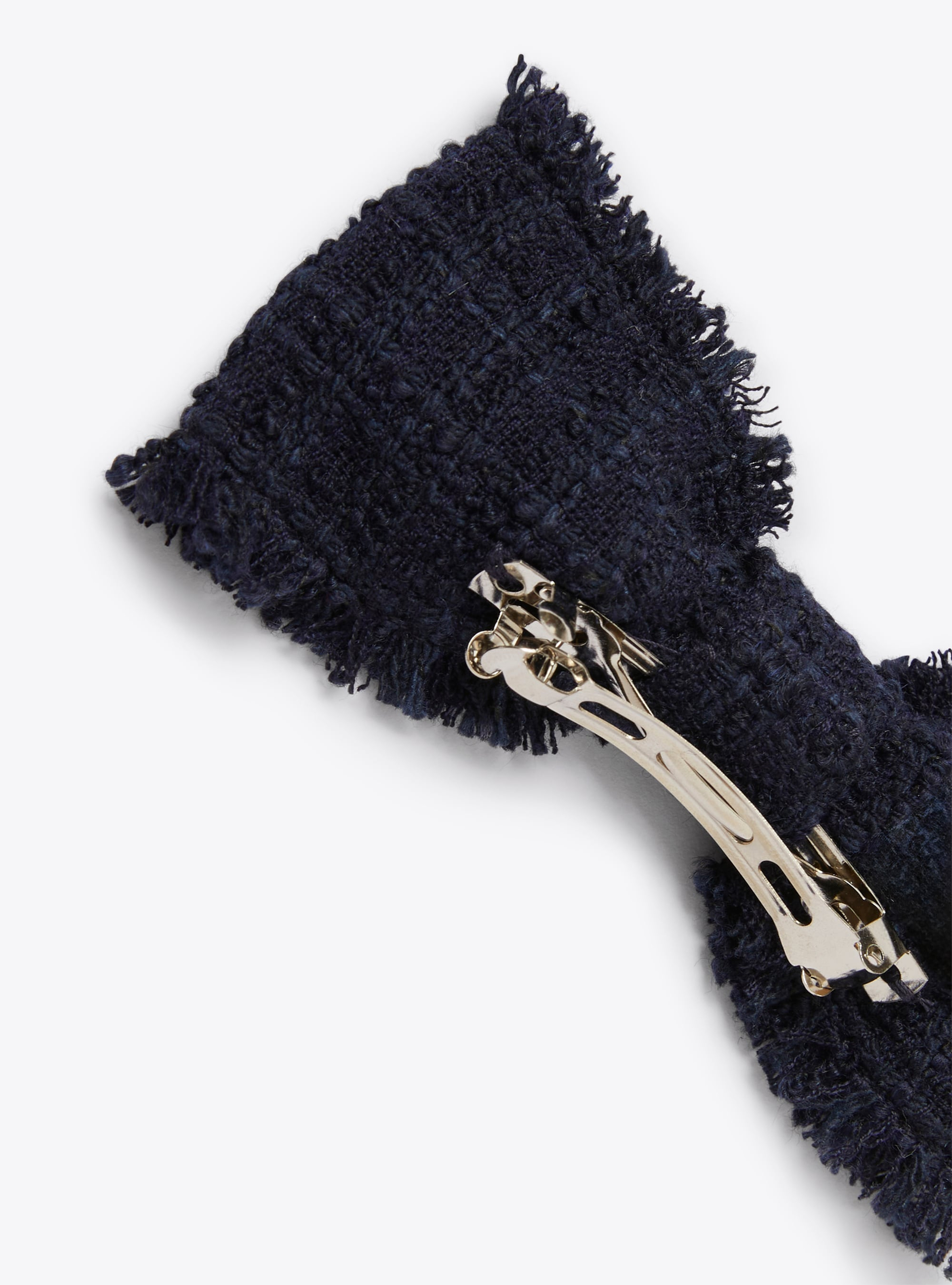 Hair clip in tweed - Blue | Il Gufo