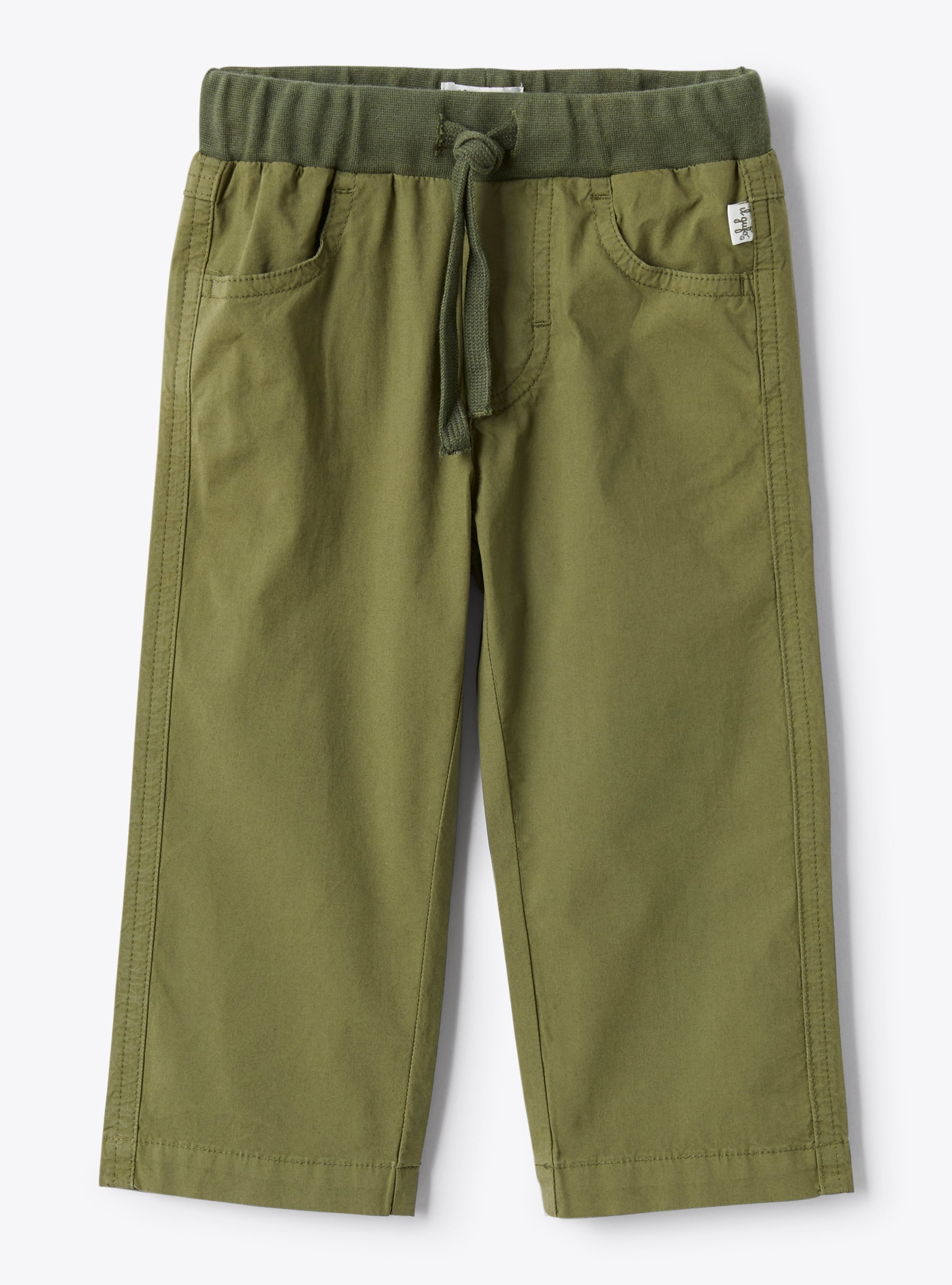 Trousers in poplin with a drawstring at the waist - Trousers - Il Gufo