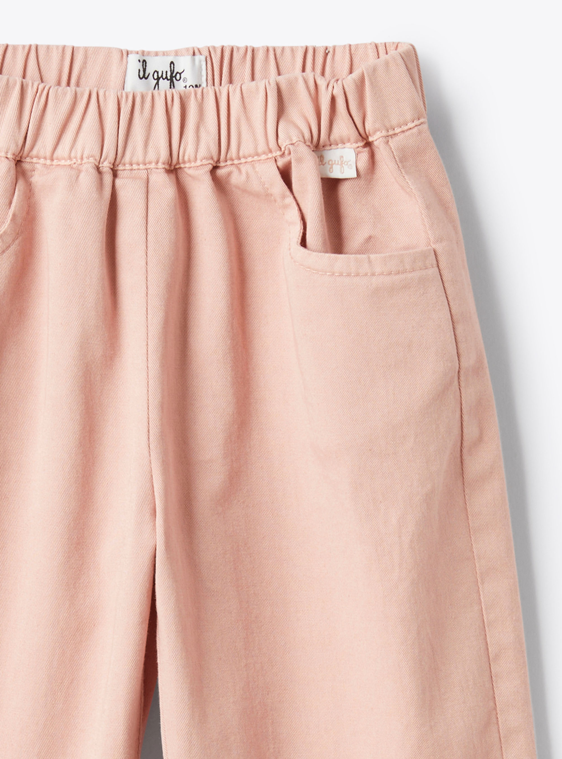 Trousers in gabardine - Pink | Il Gufo