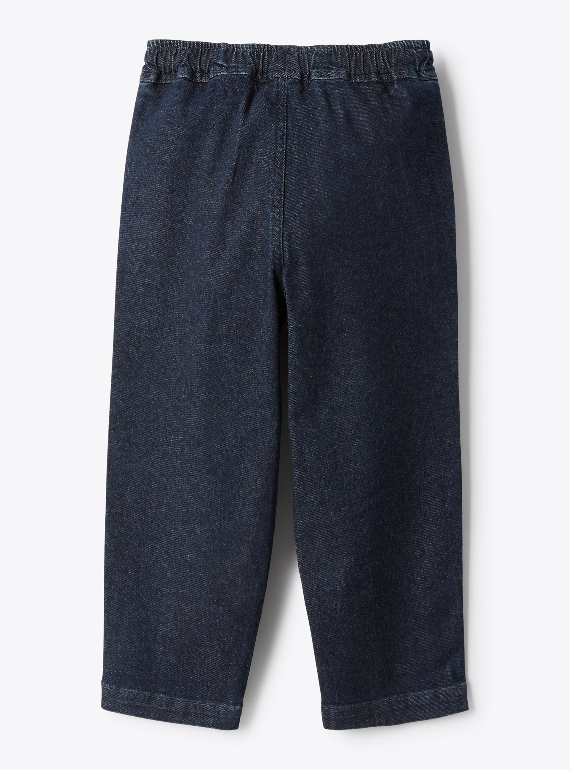 Carrot-fit trousers in denim - Blue | Il Gufo