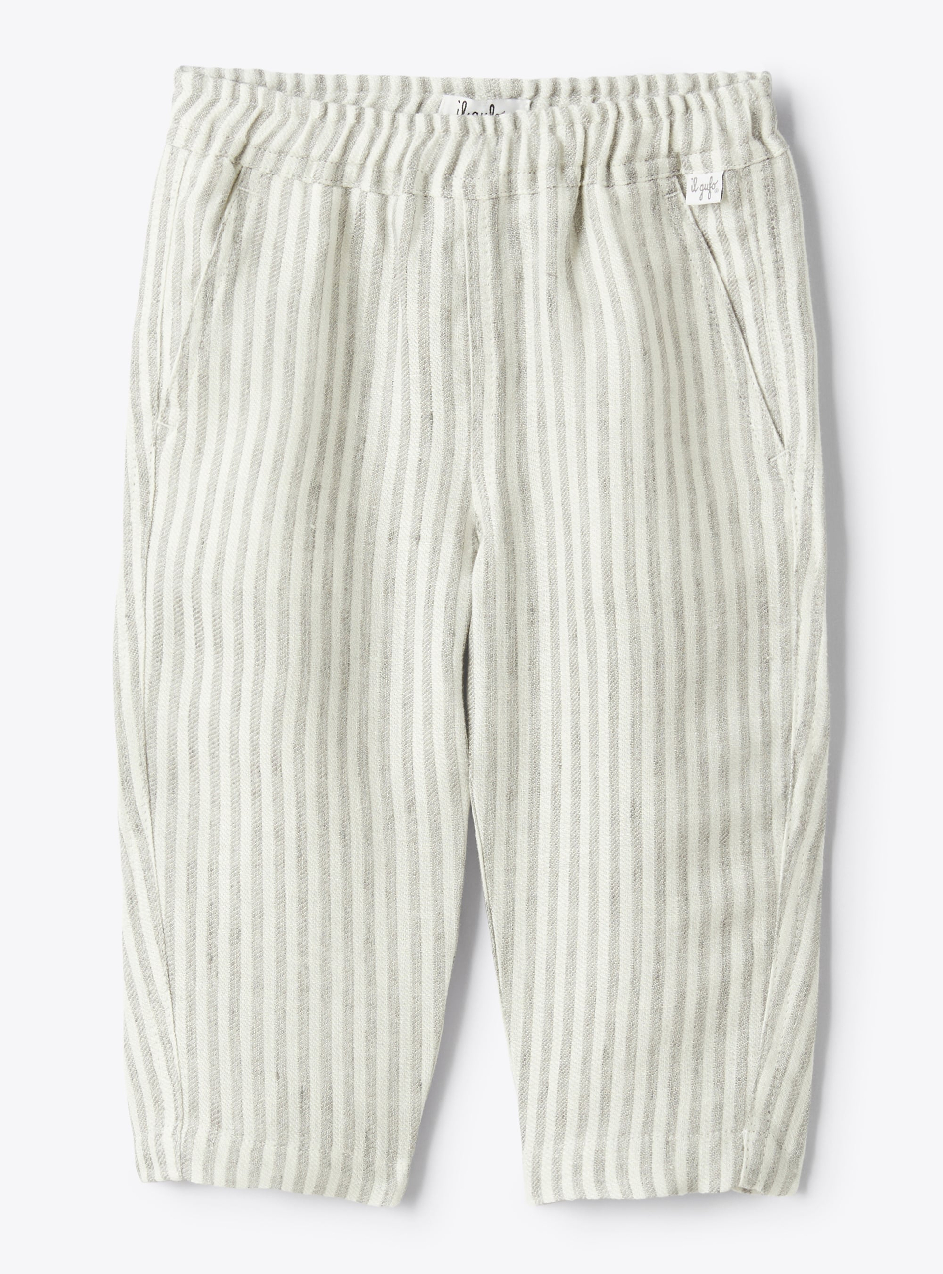 Linen carrot pants - Trousers - Il Gufo