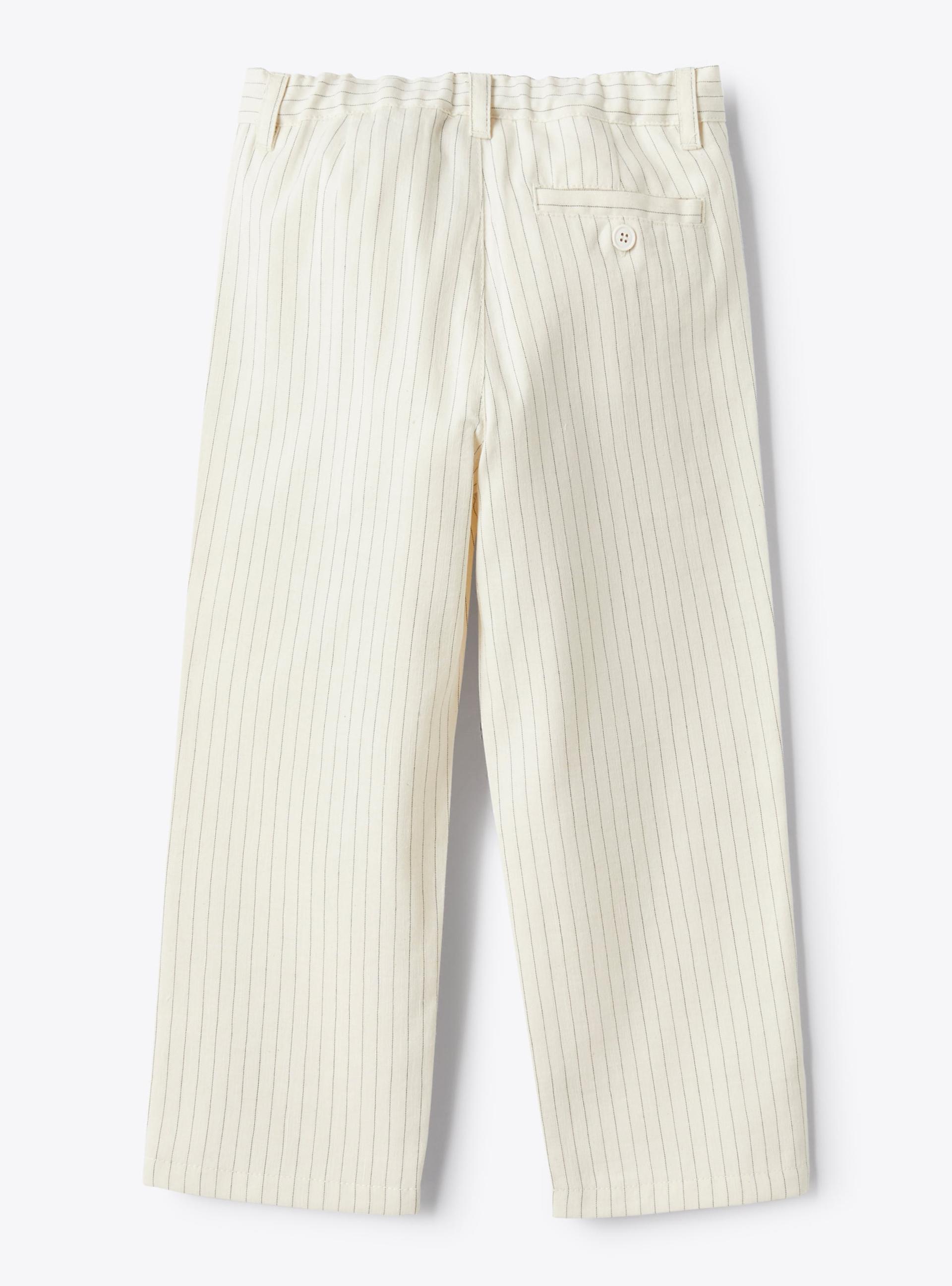 Pinstriped cotton pants - White | Il Gufo