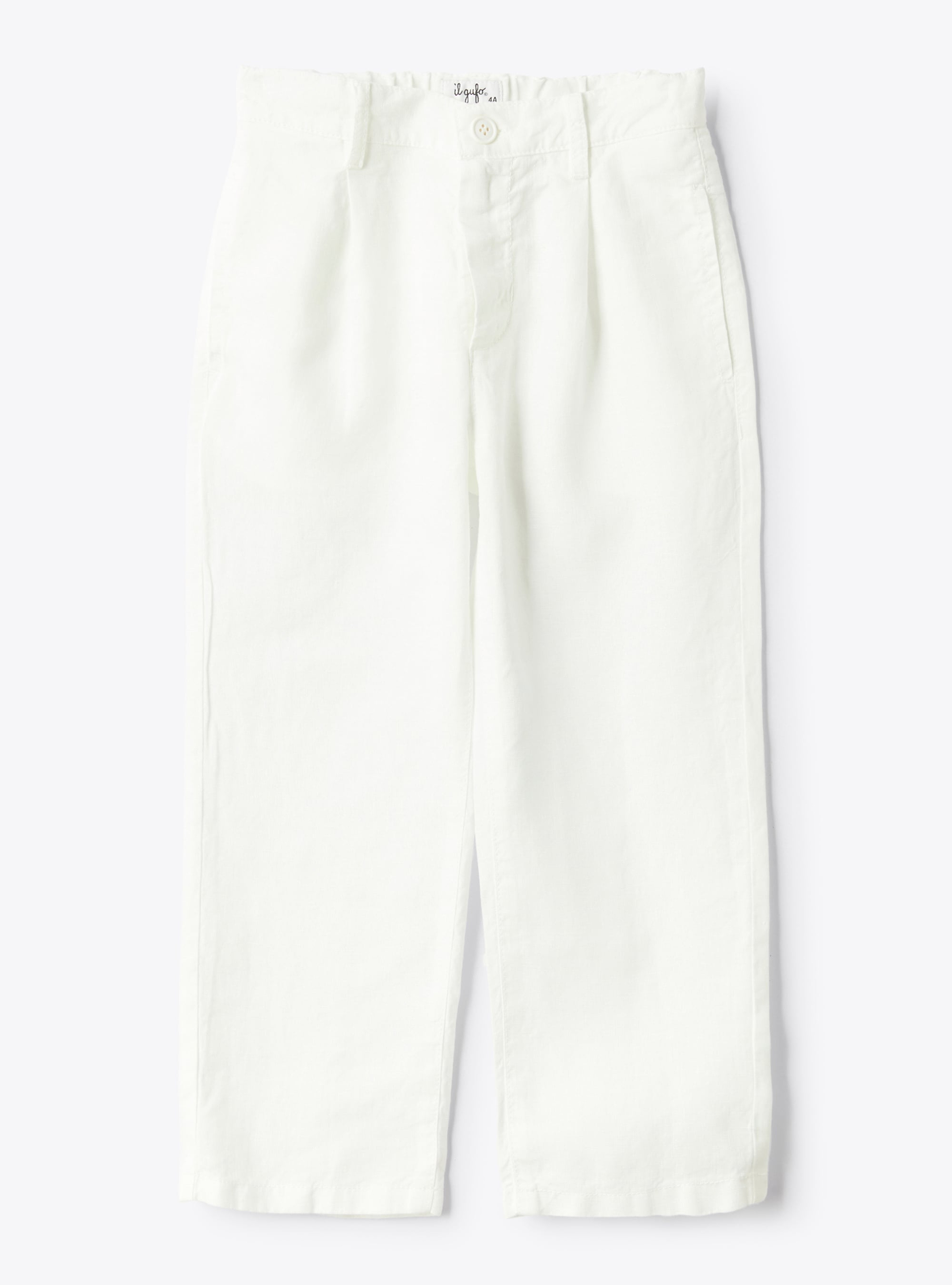 Linen pants with pleats - Trousers - Il Gufo