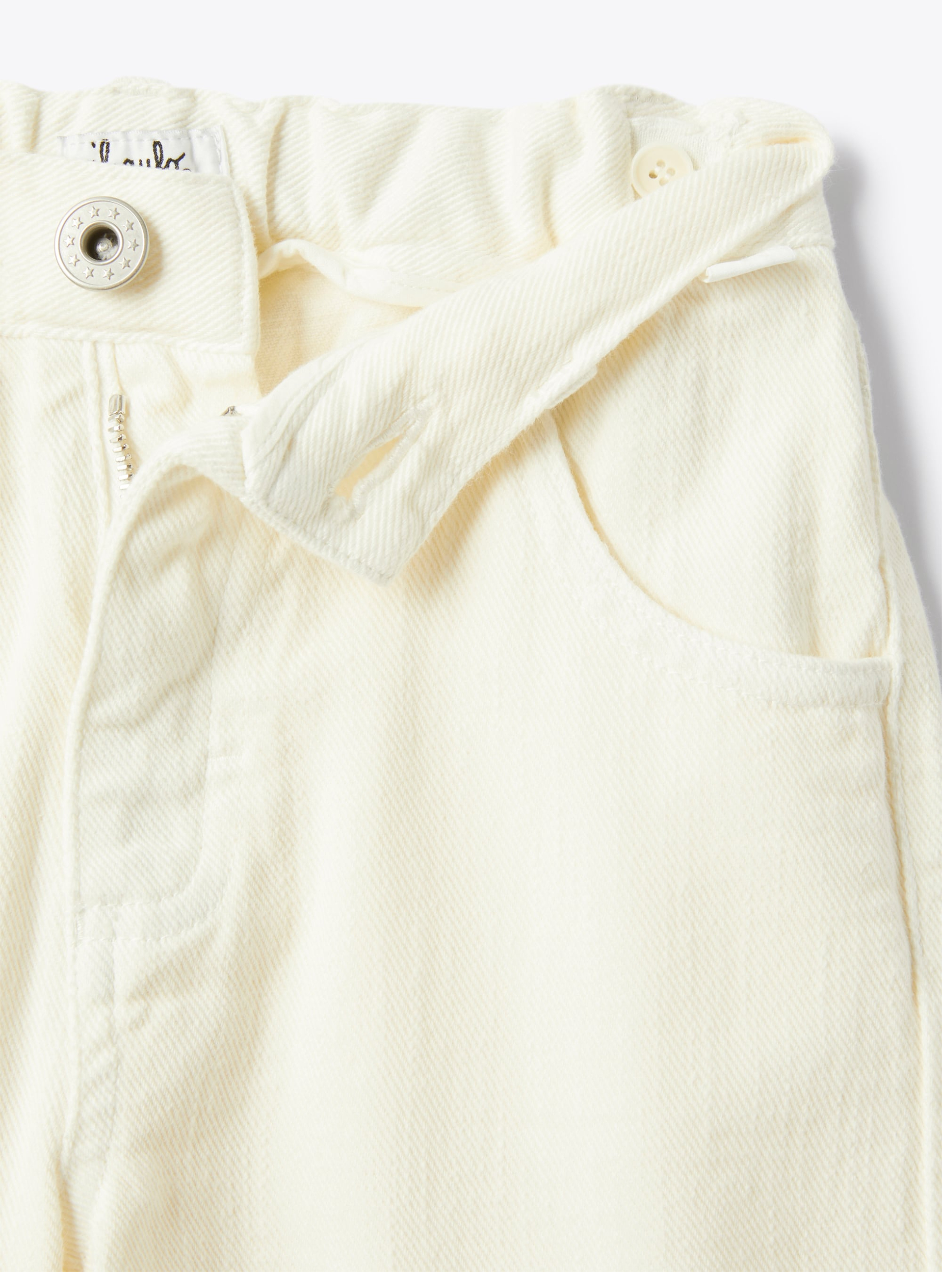 Carrot-fit jeans - White | Il Gufo