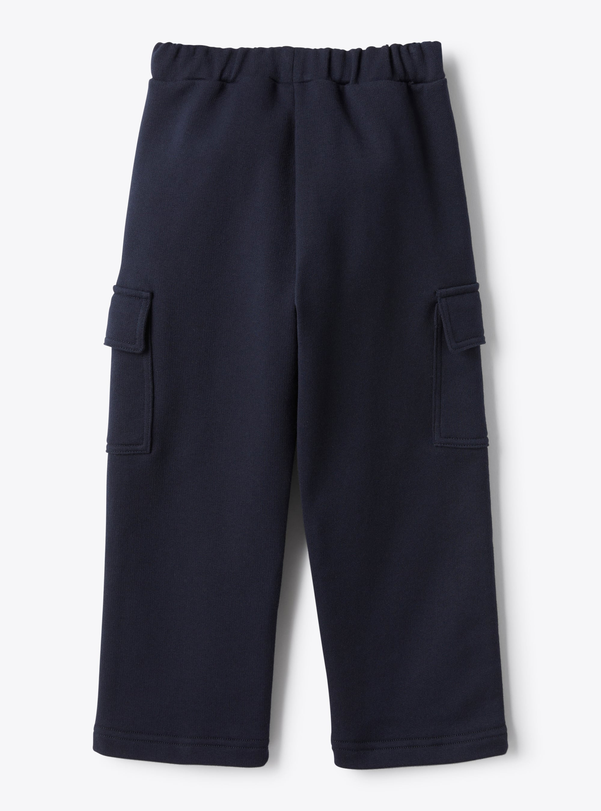 Cargo pants in cotton fleece - Blue | Il Gufo