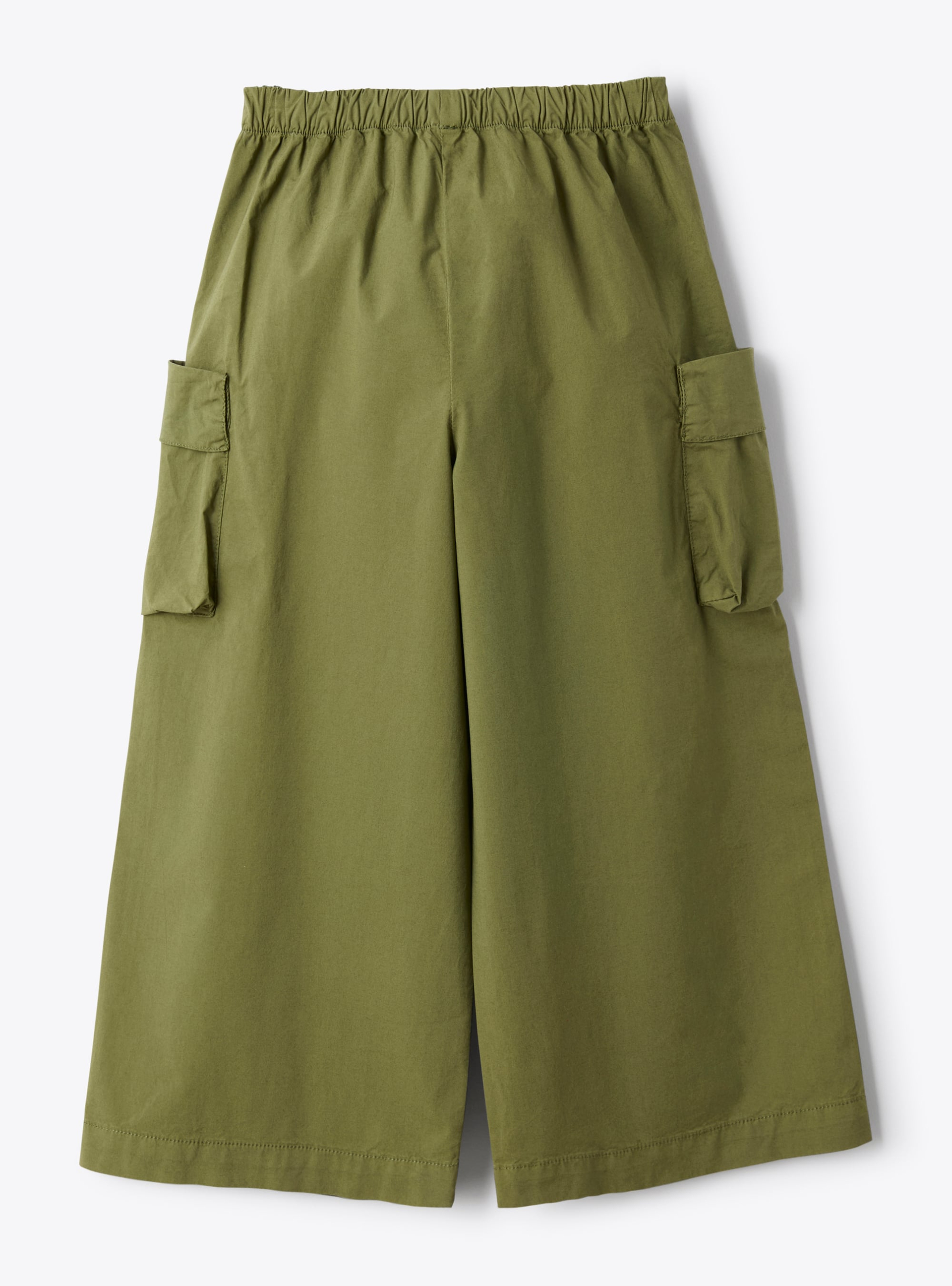 Palazzo pants in poplin - Trousers - Il Gufo