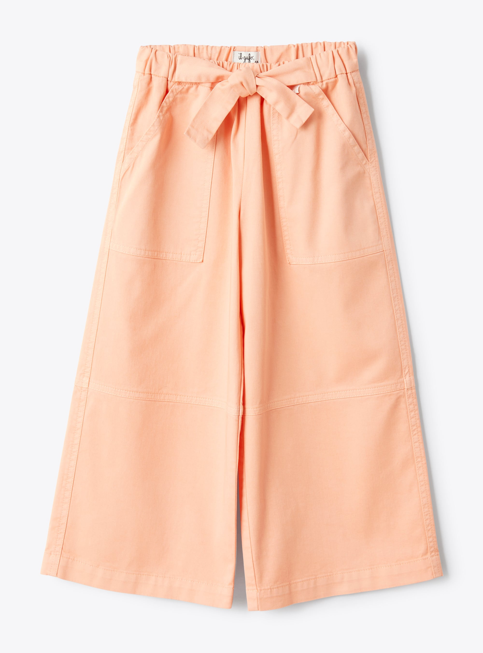 Palazzo-Hose aus Gabardine - Hosen - Il Gufo