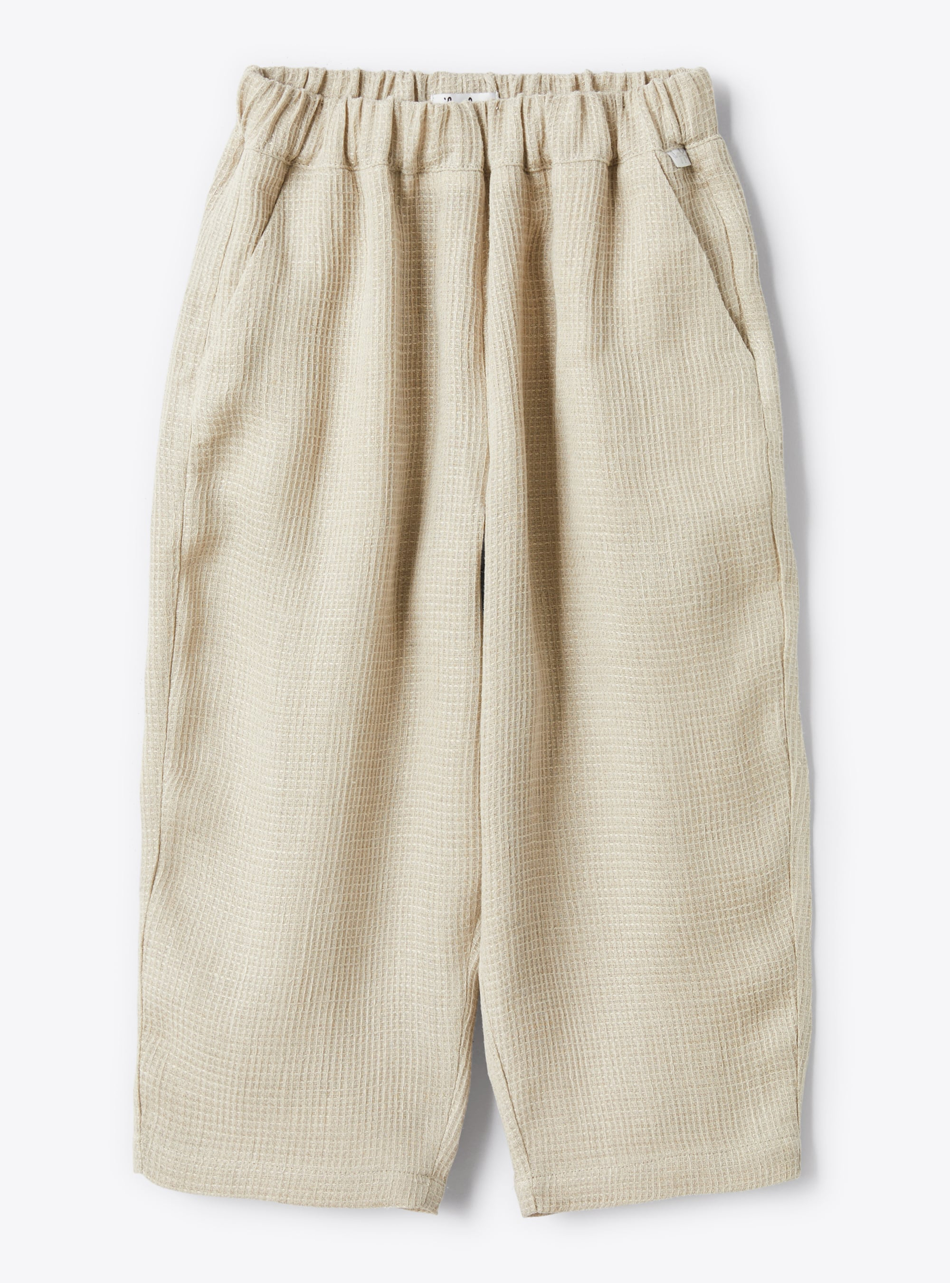 Waffle linen trousers - Trousers - Il Gufo