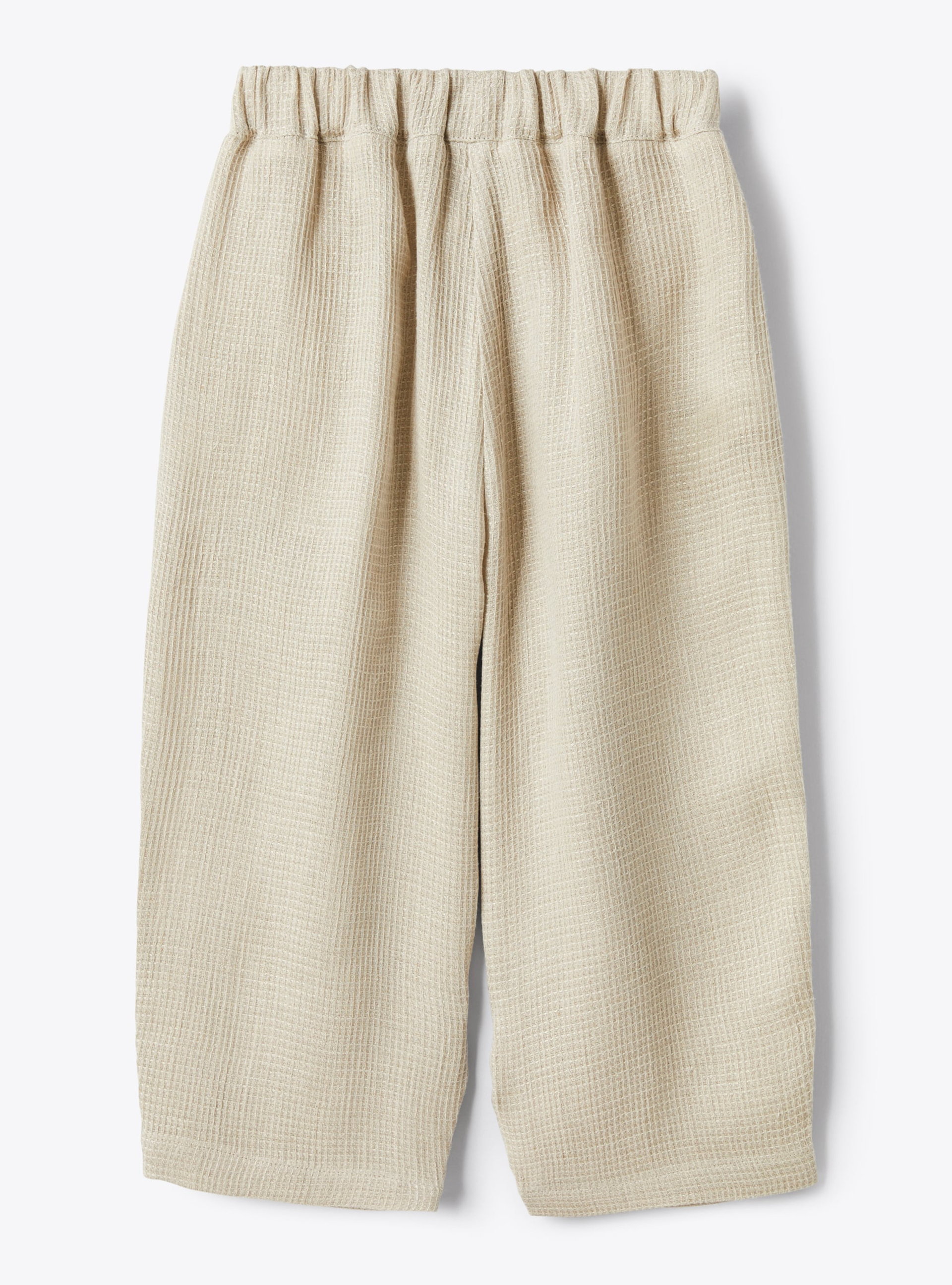 Waffle-Leinenhose - Braun | Il Gufo