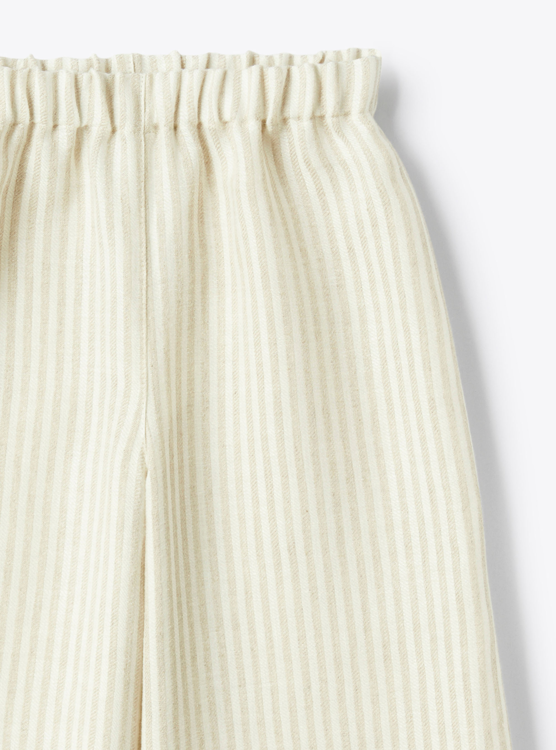 Gestreifte Leinenhose - Braun | Il Gufo