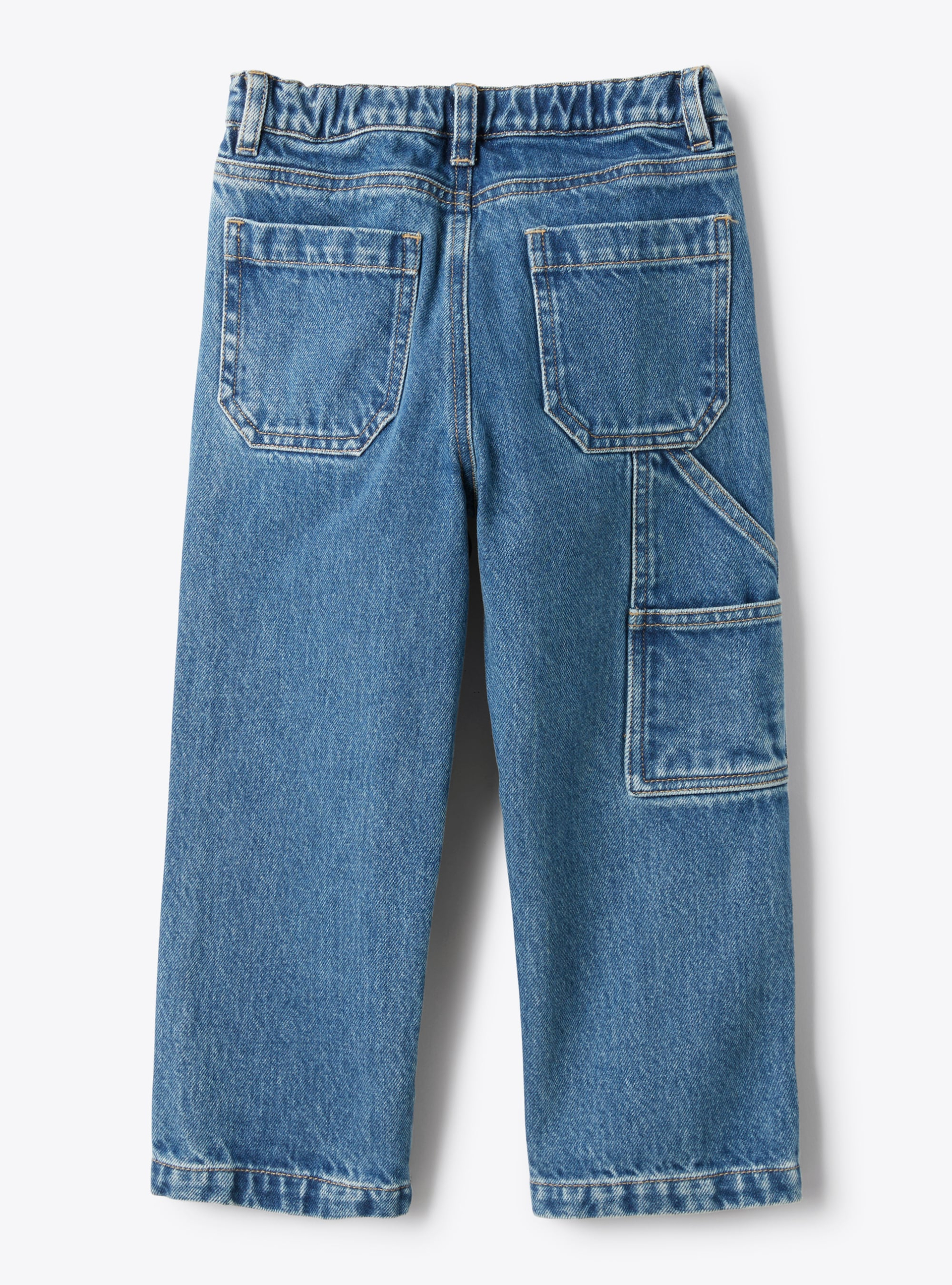 Cargo jeans with oversized pockets - Blue | Il Gufo