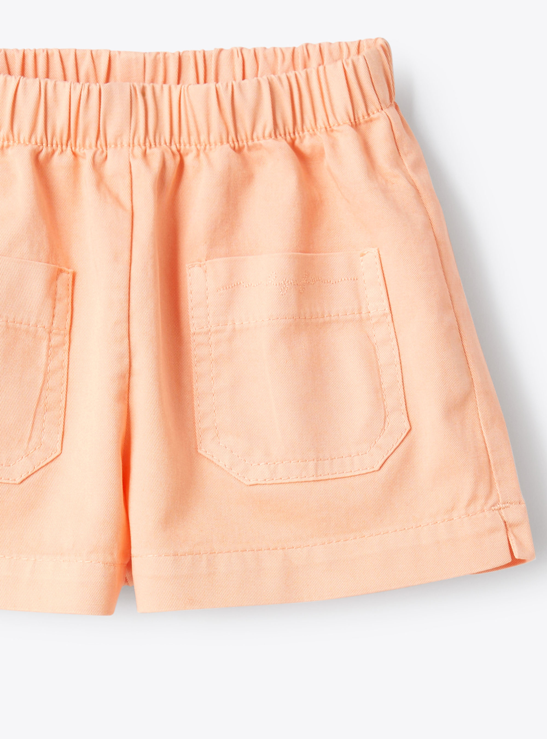 Gabardine shorts with pockets - Orange | Il Gufo