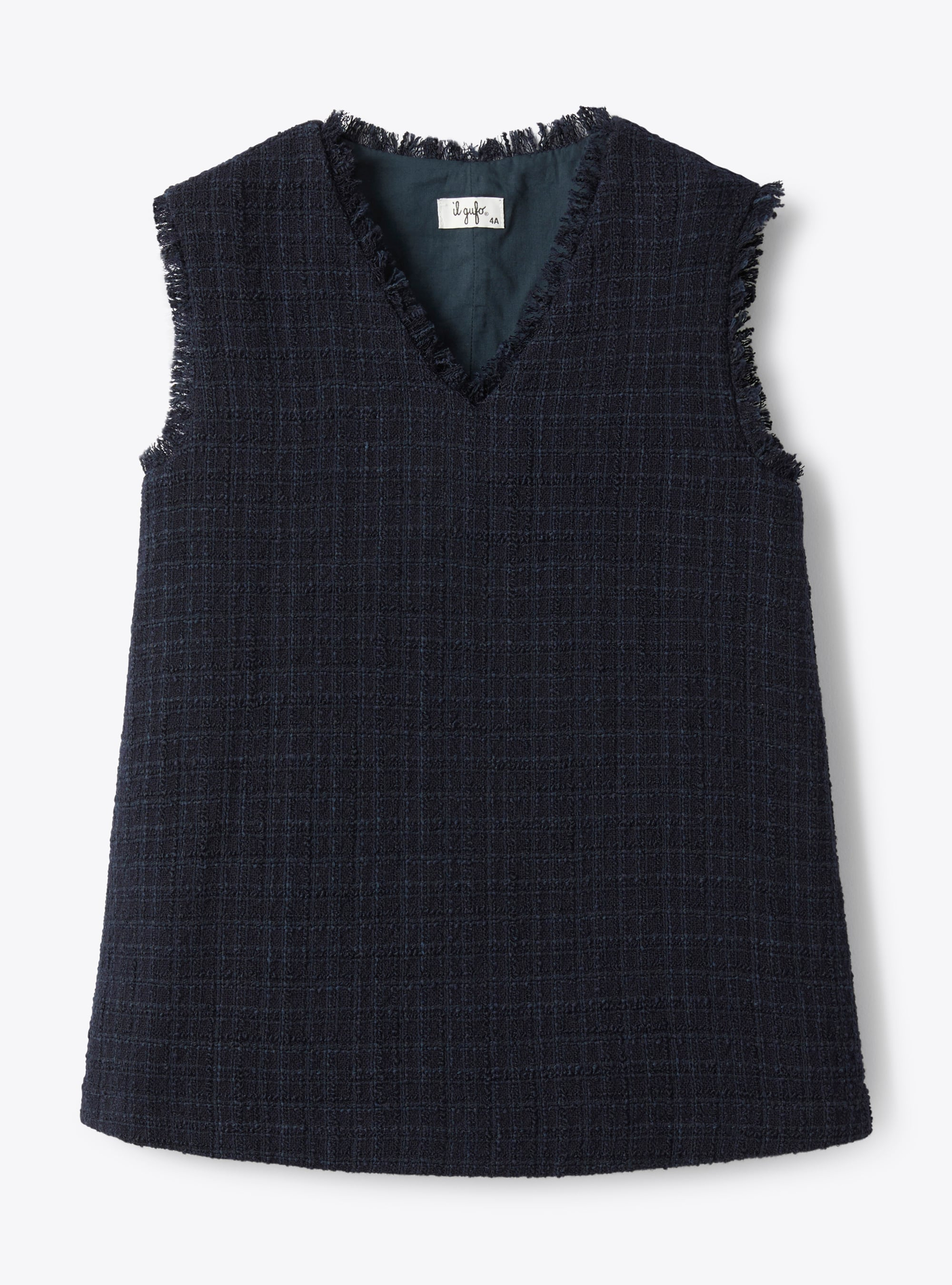 Tweed sleeveless dress - Dresses - Il Gufo