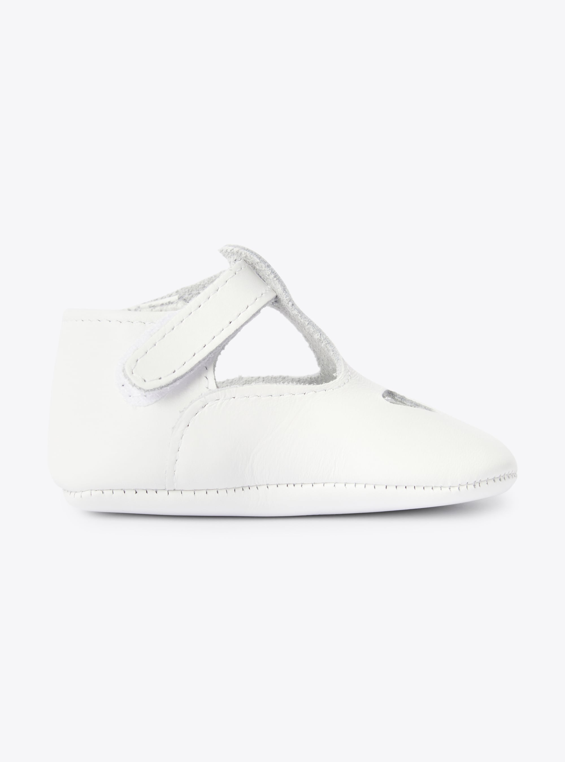 Baby nappa leather moccasins - White | Il Gufo