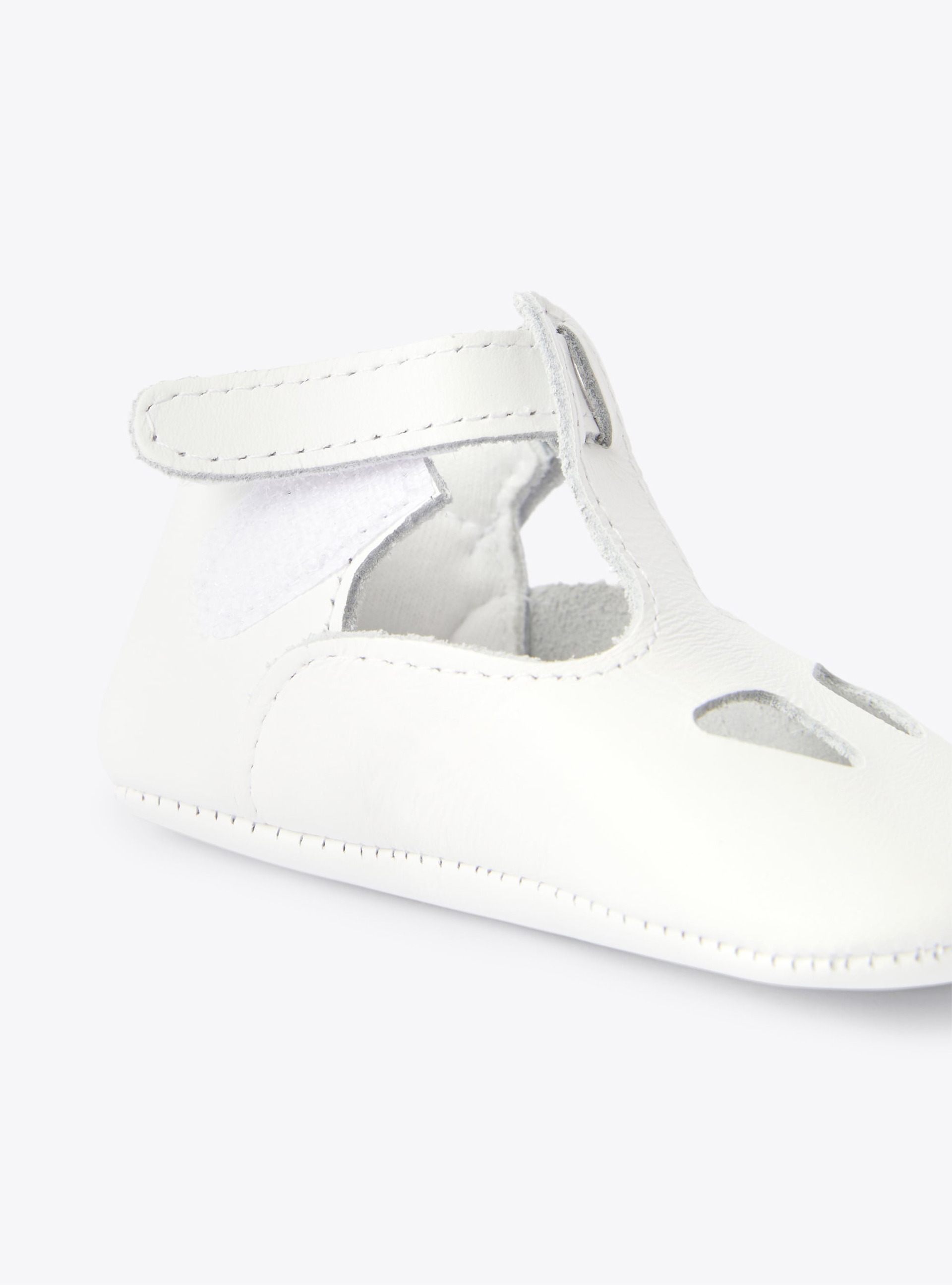 Baby nappa leather moccasins - White | Il Gufo