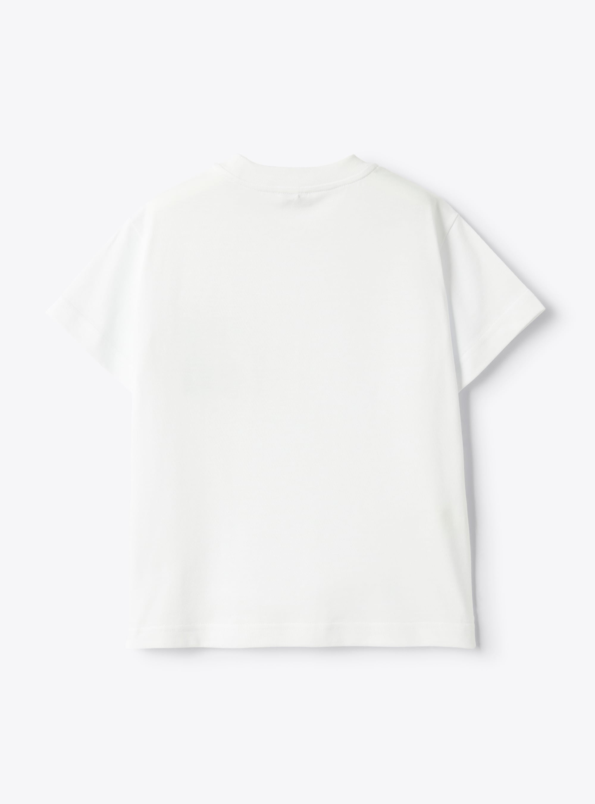 T-shirt in jersey con stampa - Bianco | Il Gufo