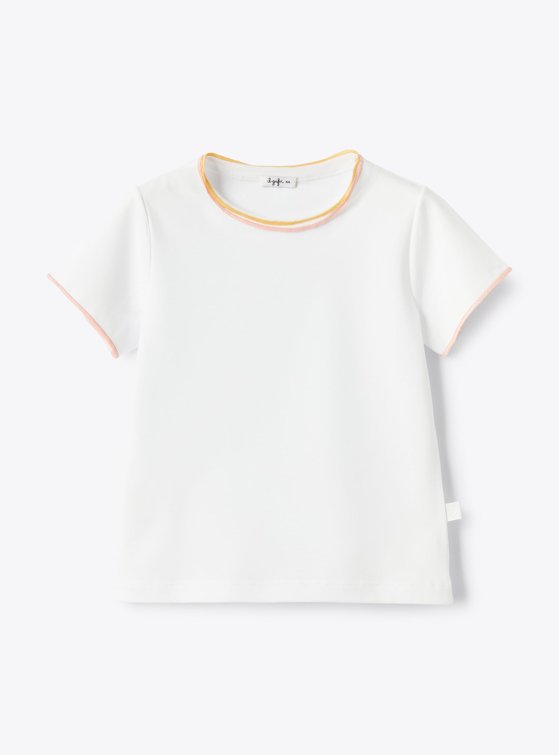 T-shirt with contrast edging - T-shirts - Il Gufo