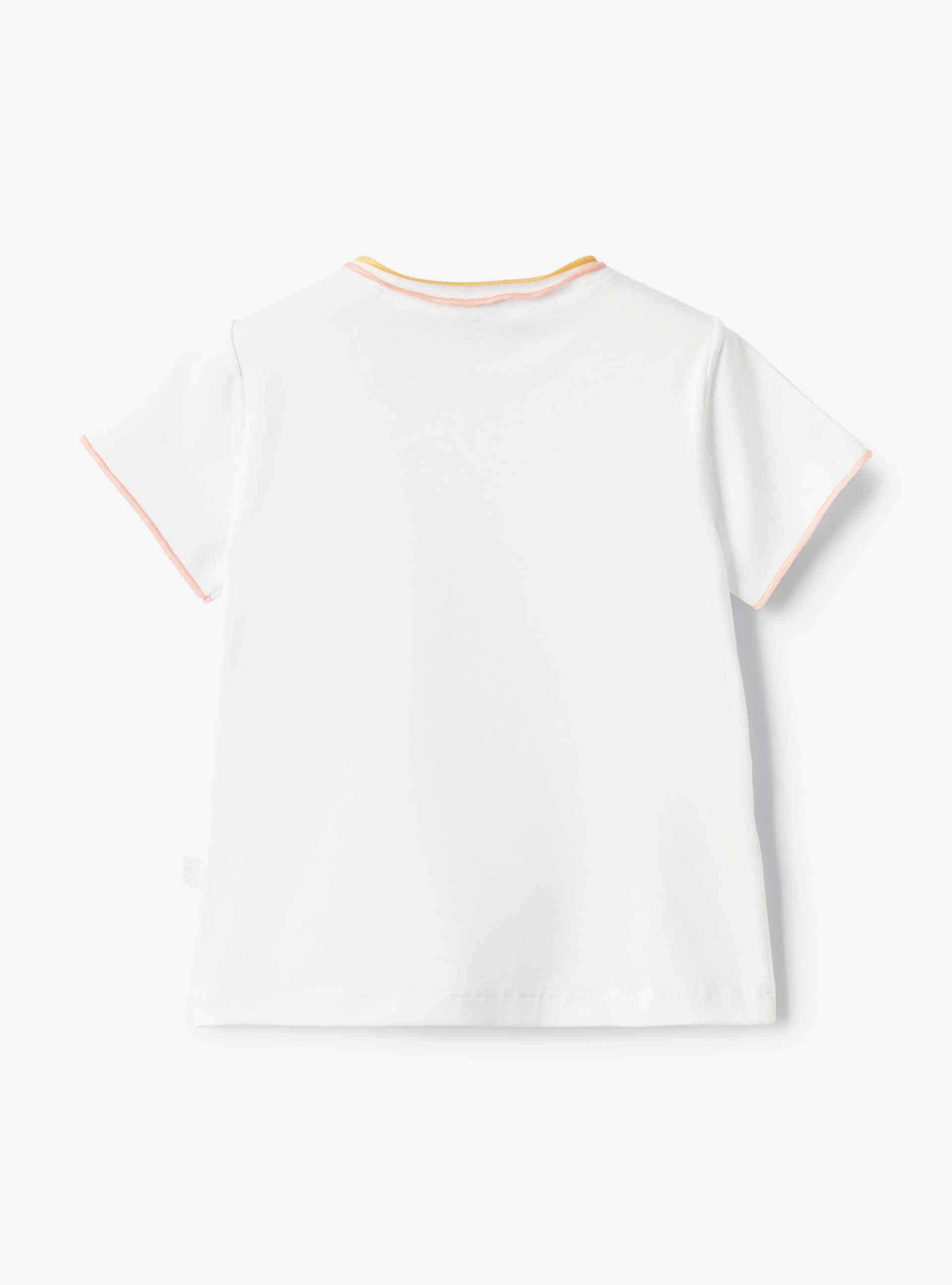 T-shirt with contrast edging - White | Il Gufo