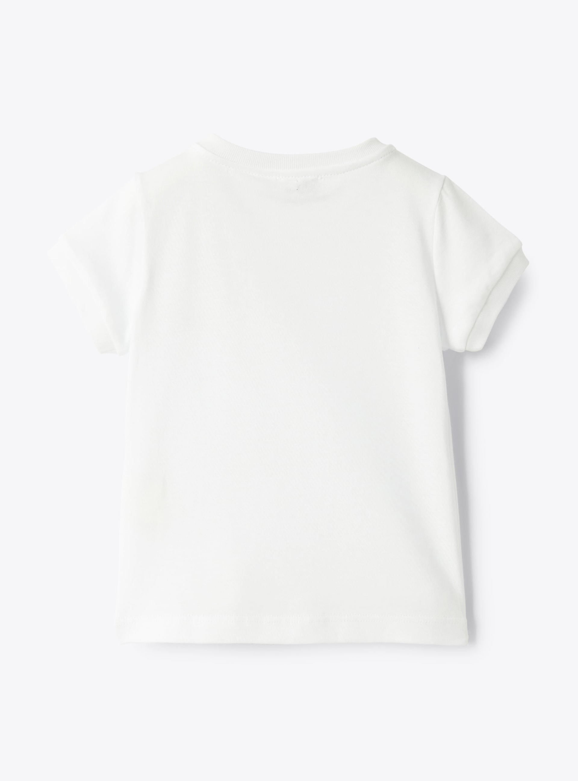 T-shirt with Liberty Fabric appliqué - White | Il Gufo