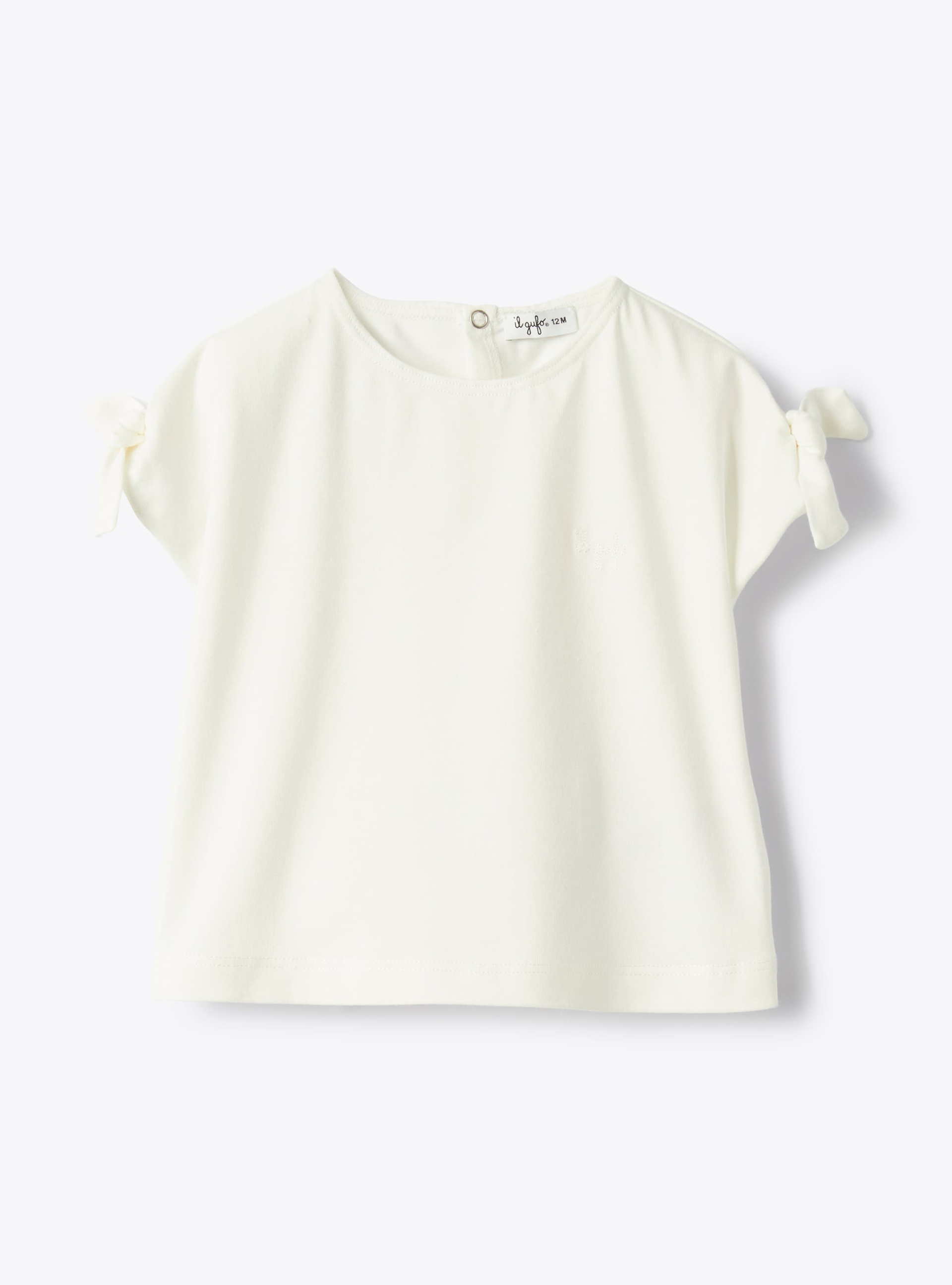 Jersey t-shirt with bows - T-shirts - Il Gufo